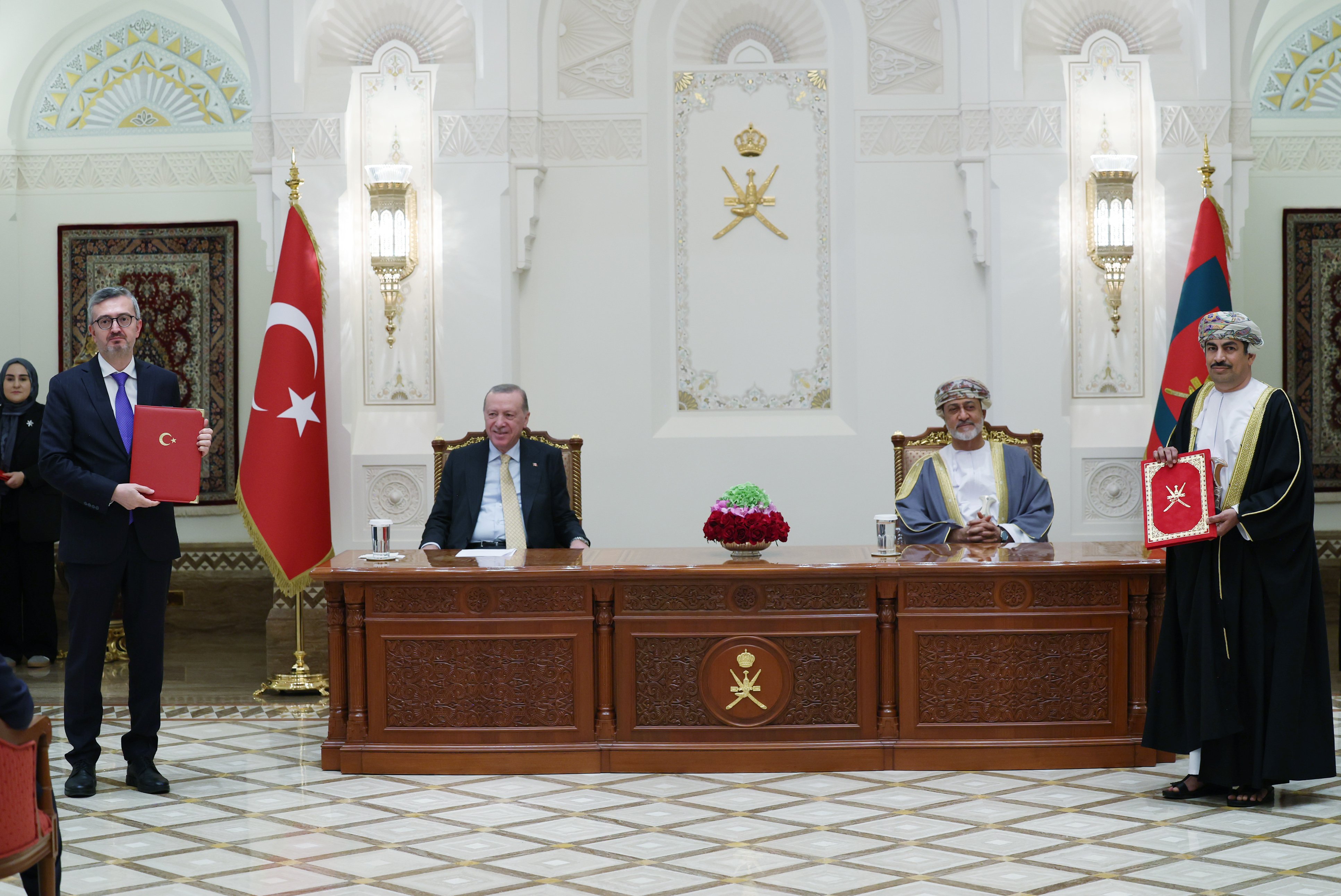 Cumhurbaşkanı Erdoğan Umman Sultanı Heysem bin Tarık