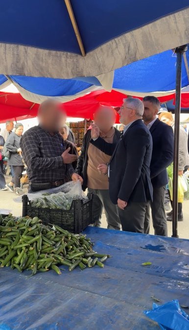 Çorum Belediye Başkanı Halil İbrahim Aşgın pazar denetimi