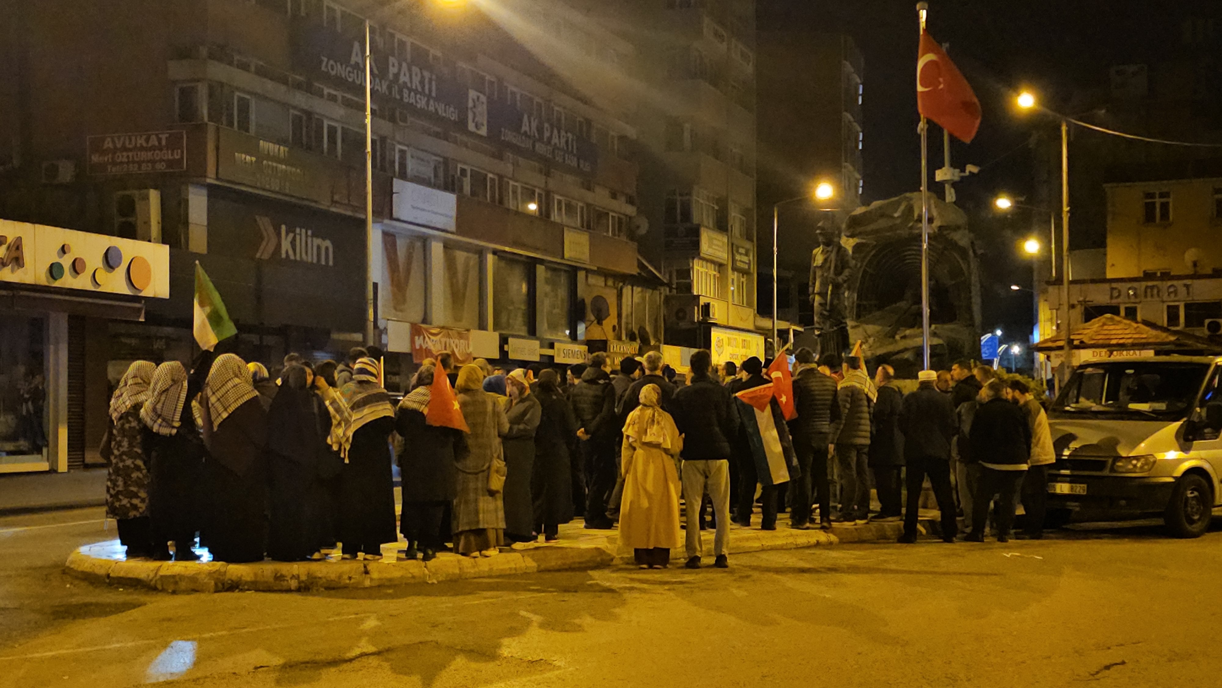 İsrail protestosu Zonguldak