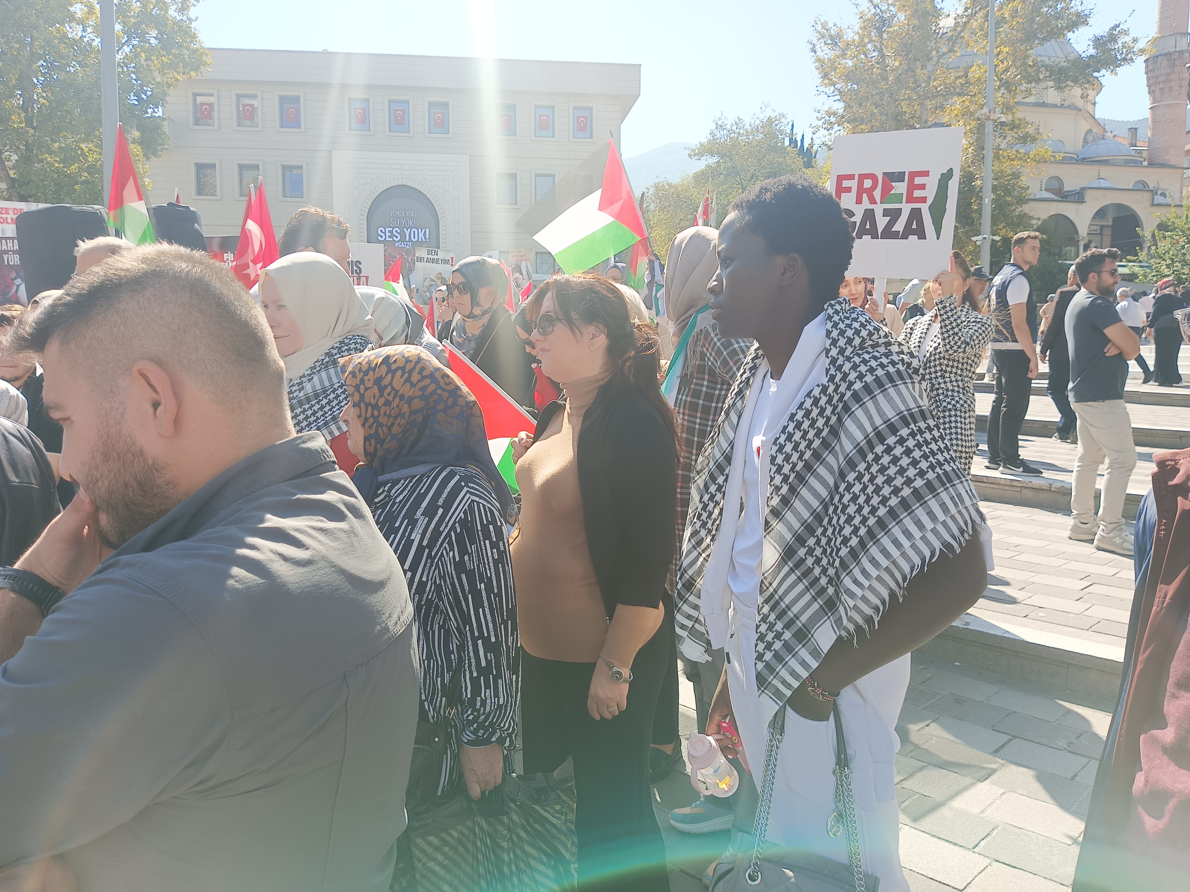 Gazze için sessiz çığlık protestosu