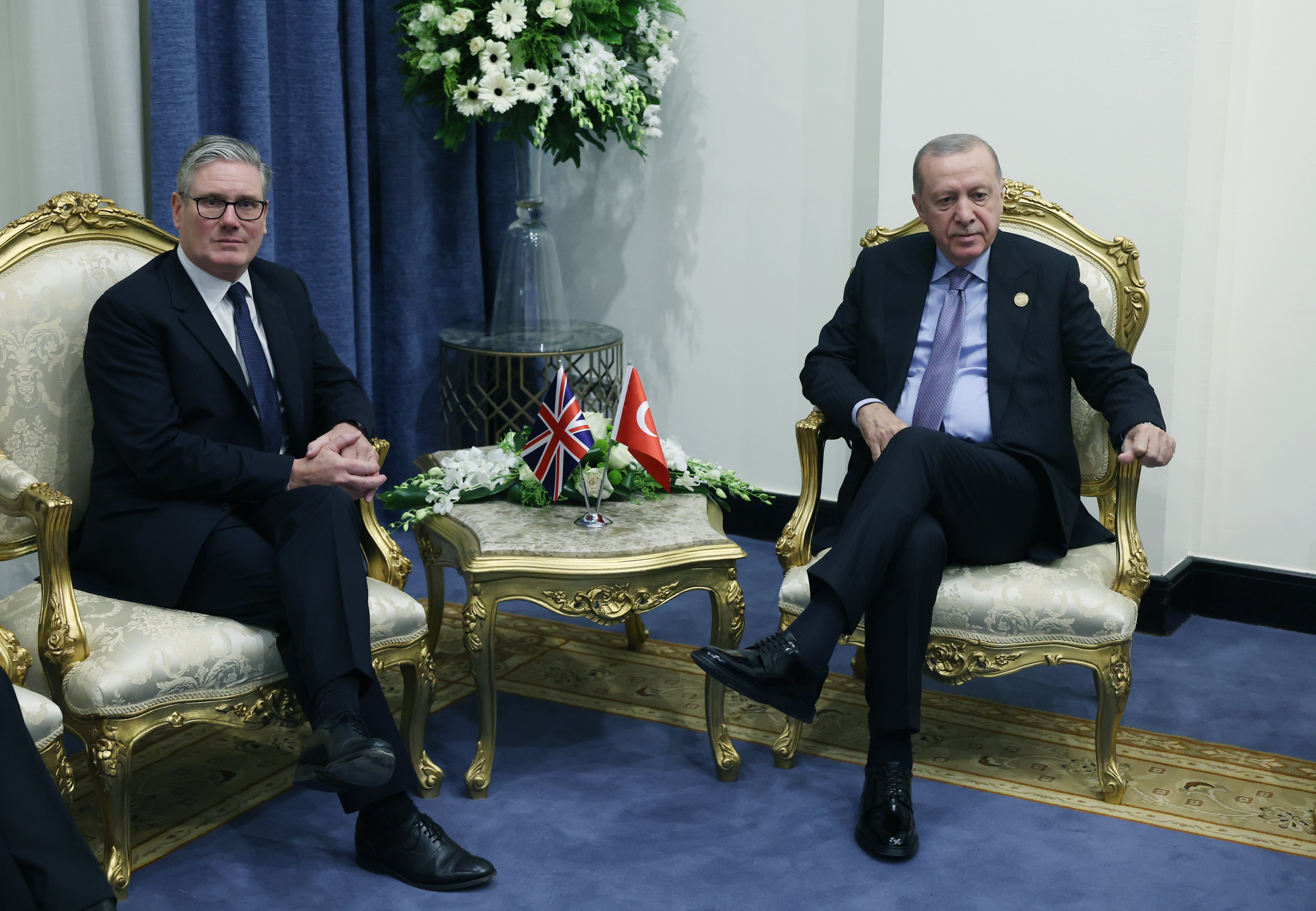 Cumhurbaşkanı Erdoğan Birleşik Krallık Başbakanı Starmer