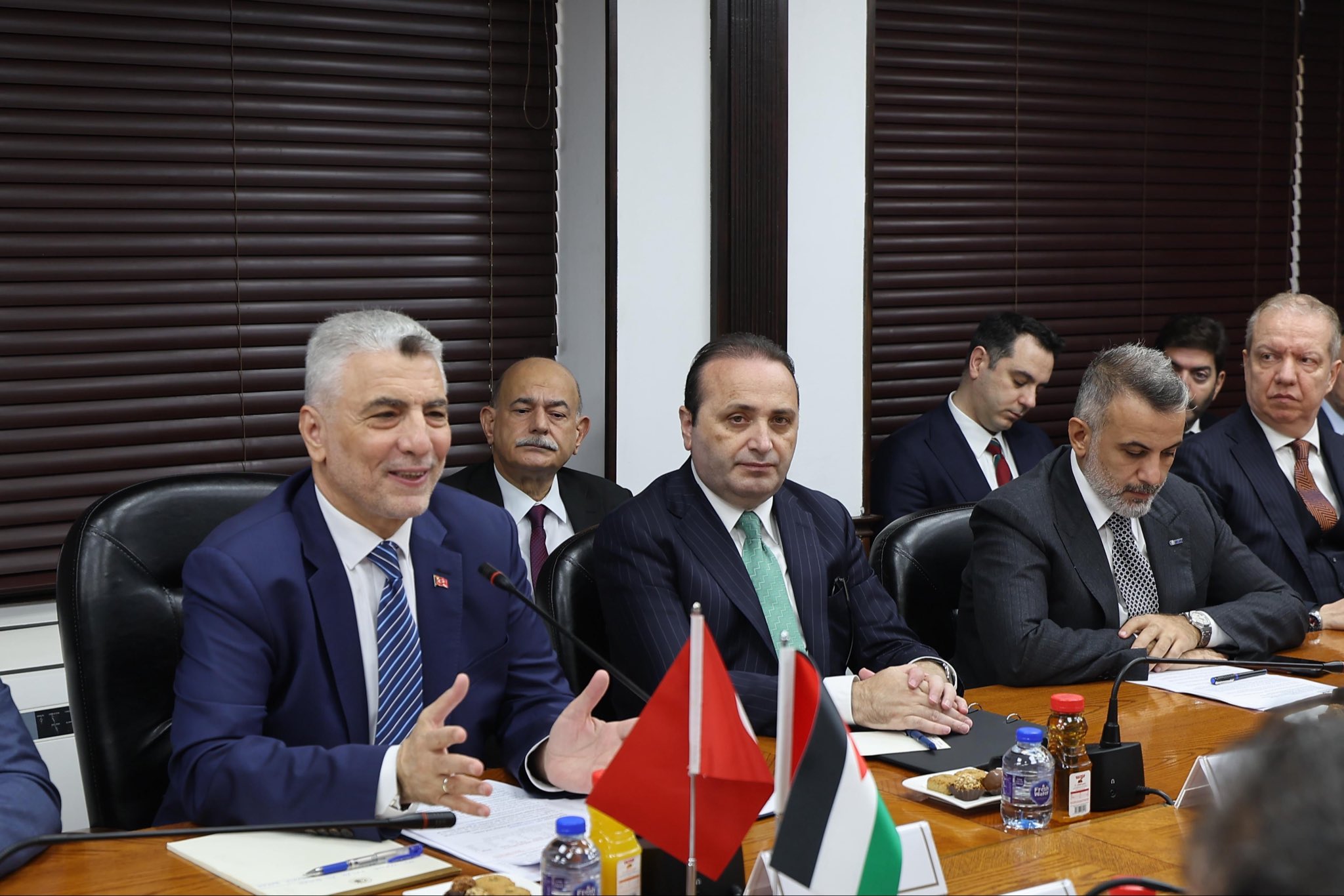 Ticaret Bakanı Ömer Bolat Ürdün Bakanı Yarub Qudah