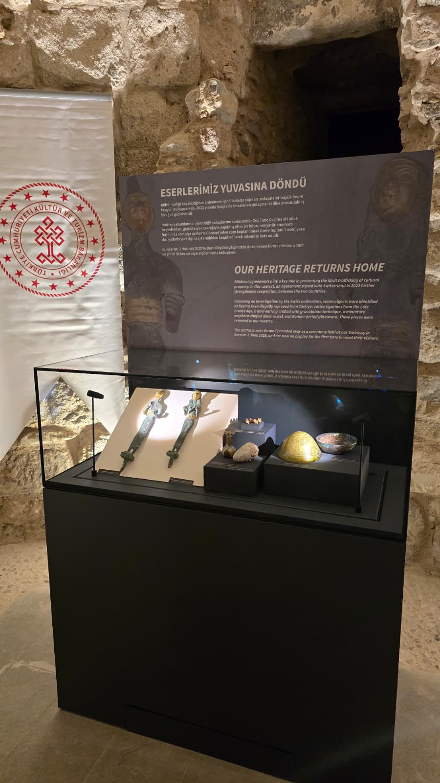 İade edilen tarihi eser koleksiyonu