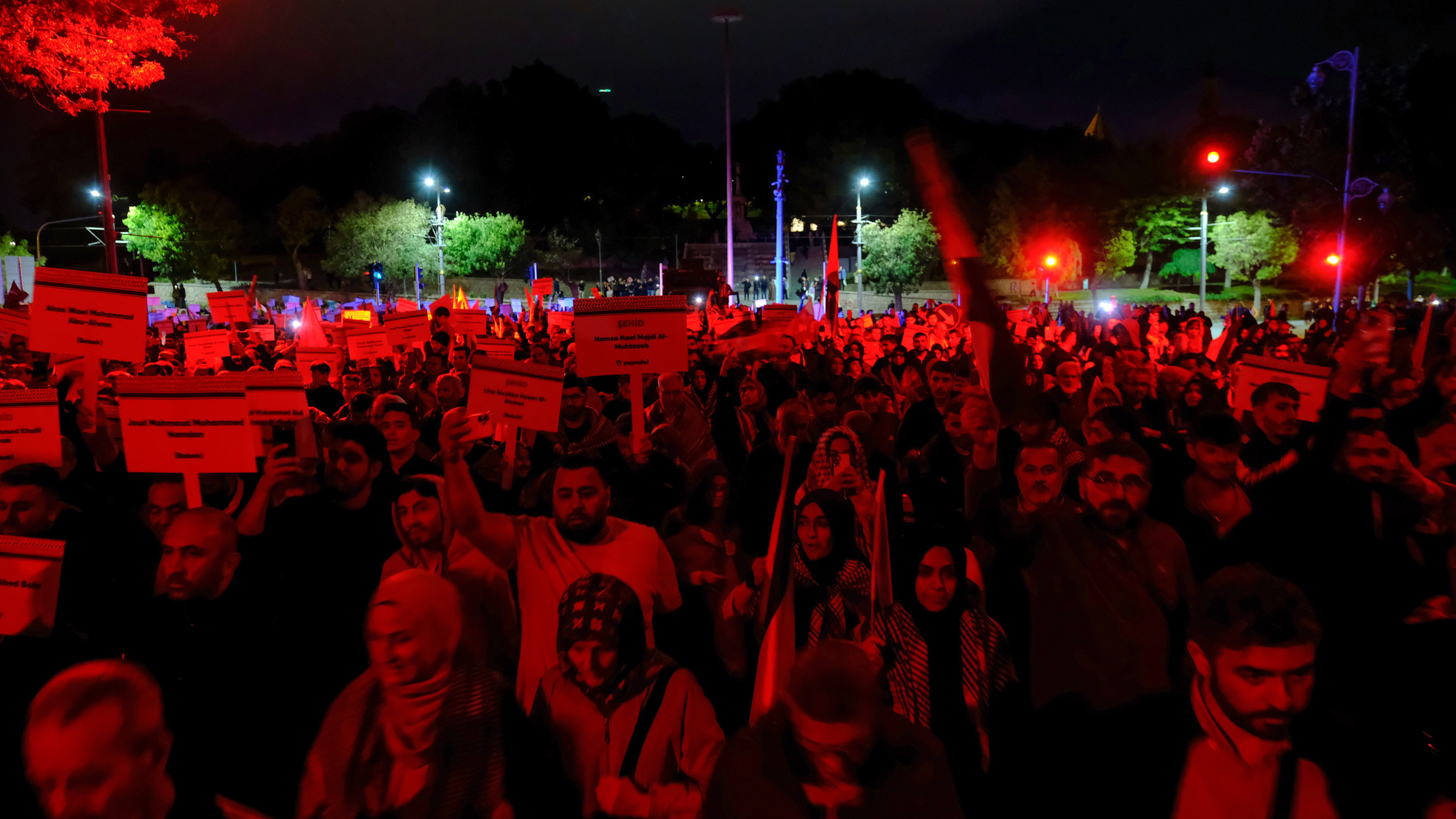 Konya Filistin protesto