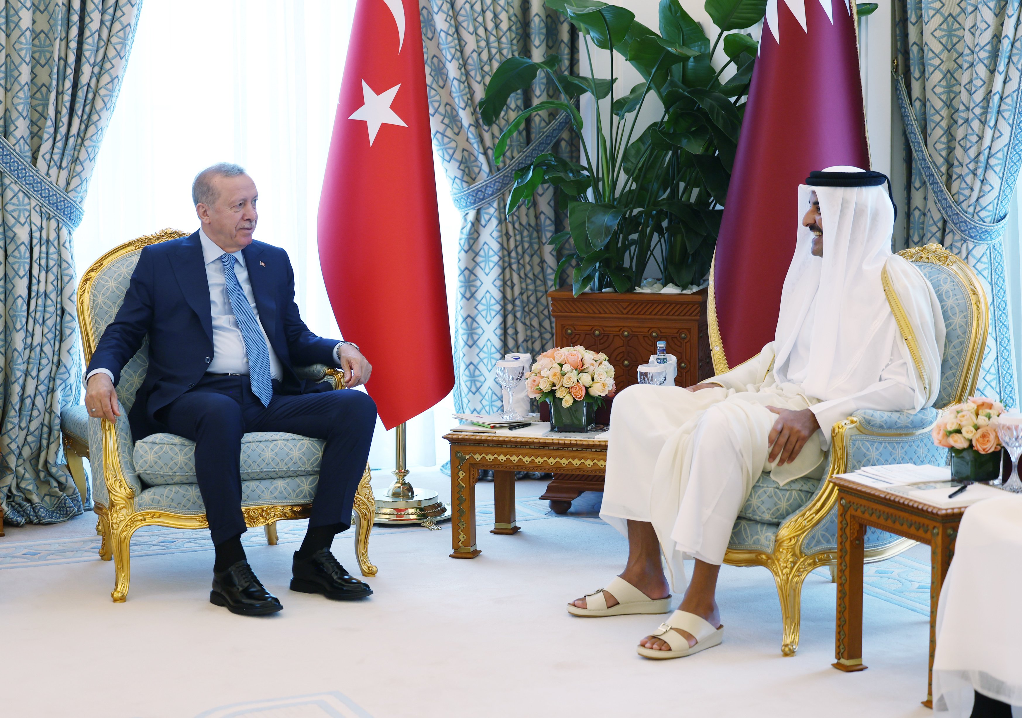 Cumhurbaşkanı Erdoğan Katar Emiri Al Sani