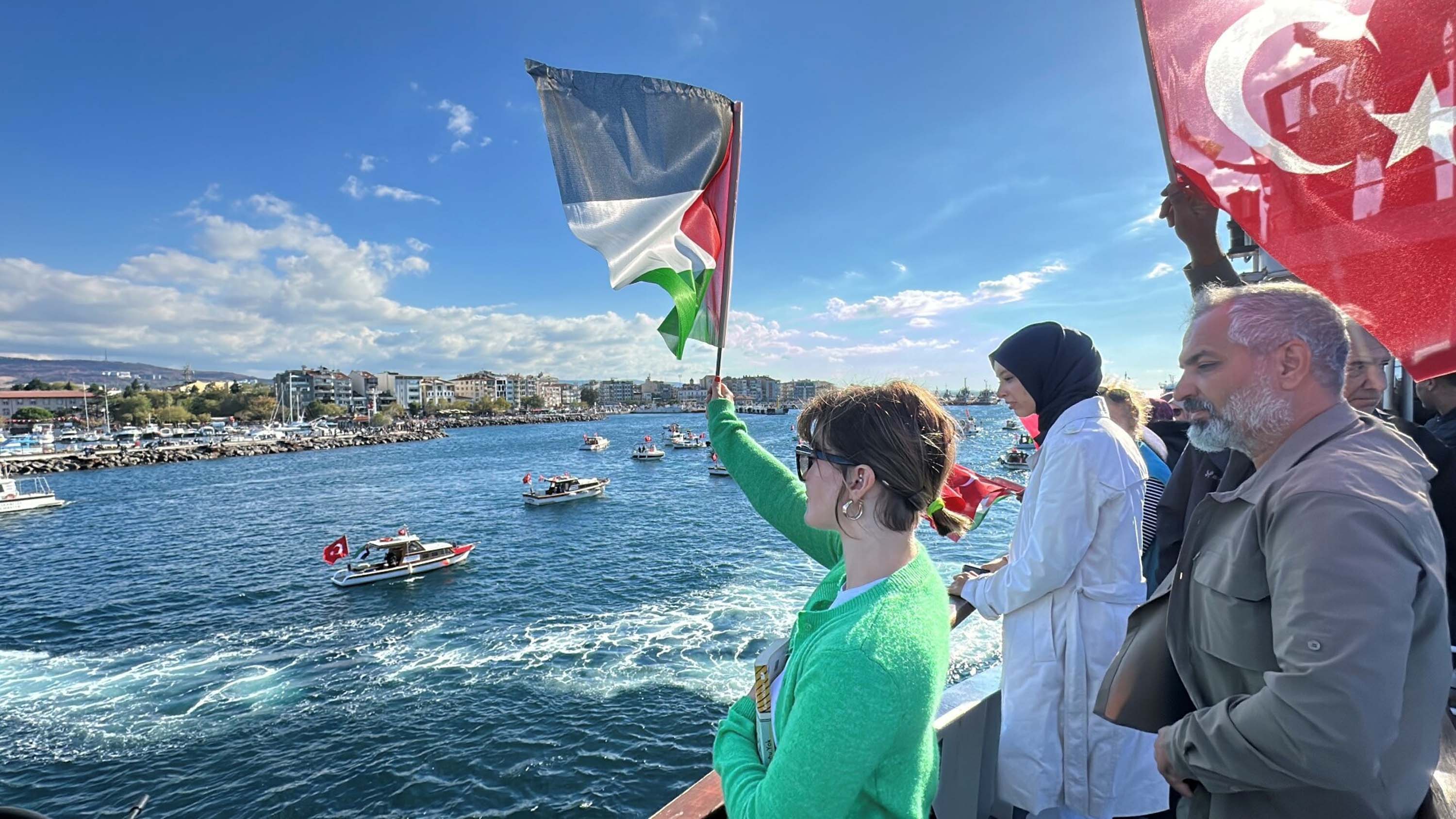 Çanakkale boğazı Filistin destek