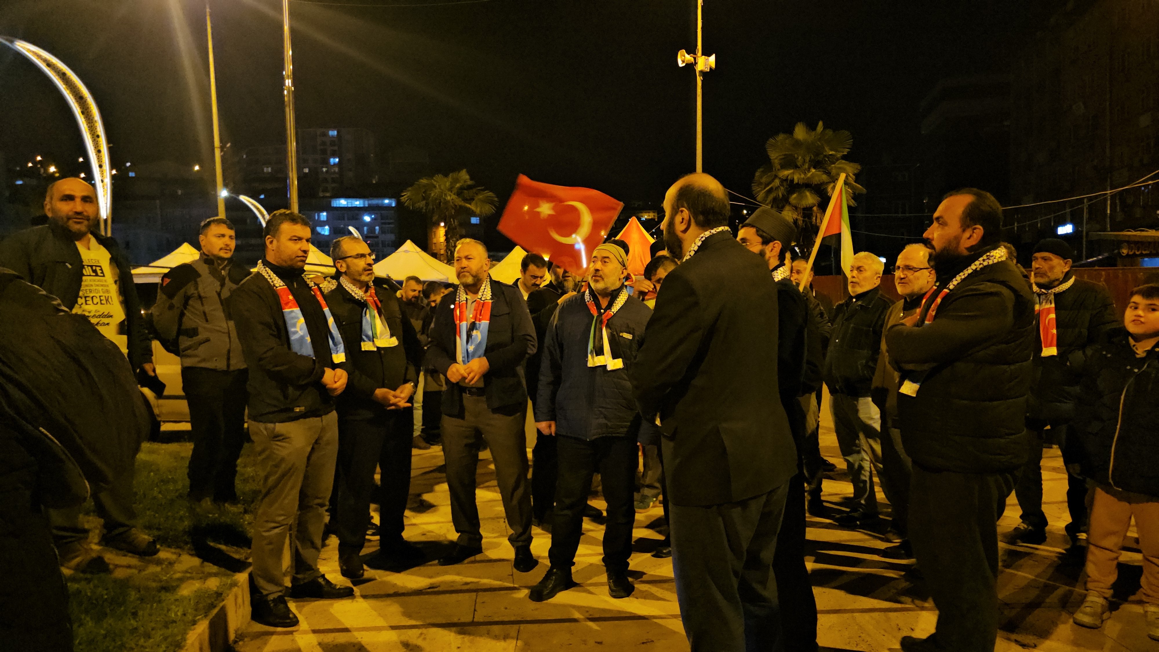 Gazze yardım filosu protestosu