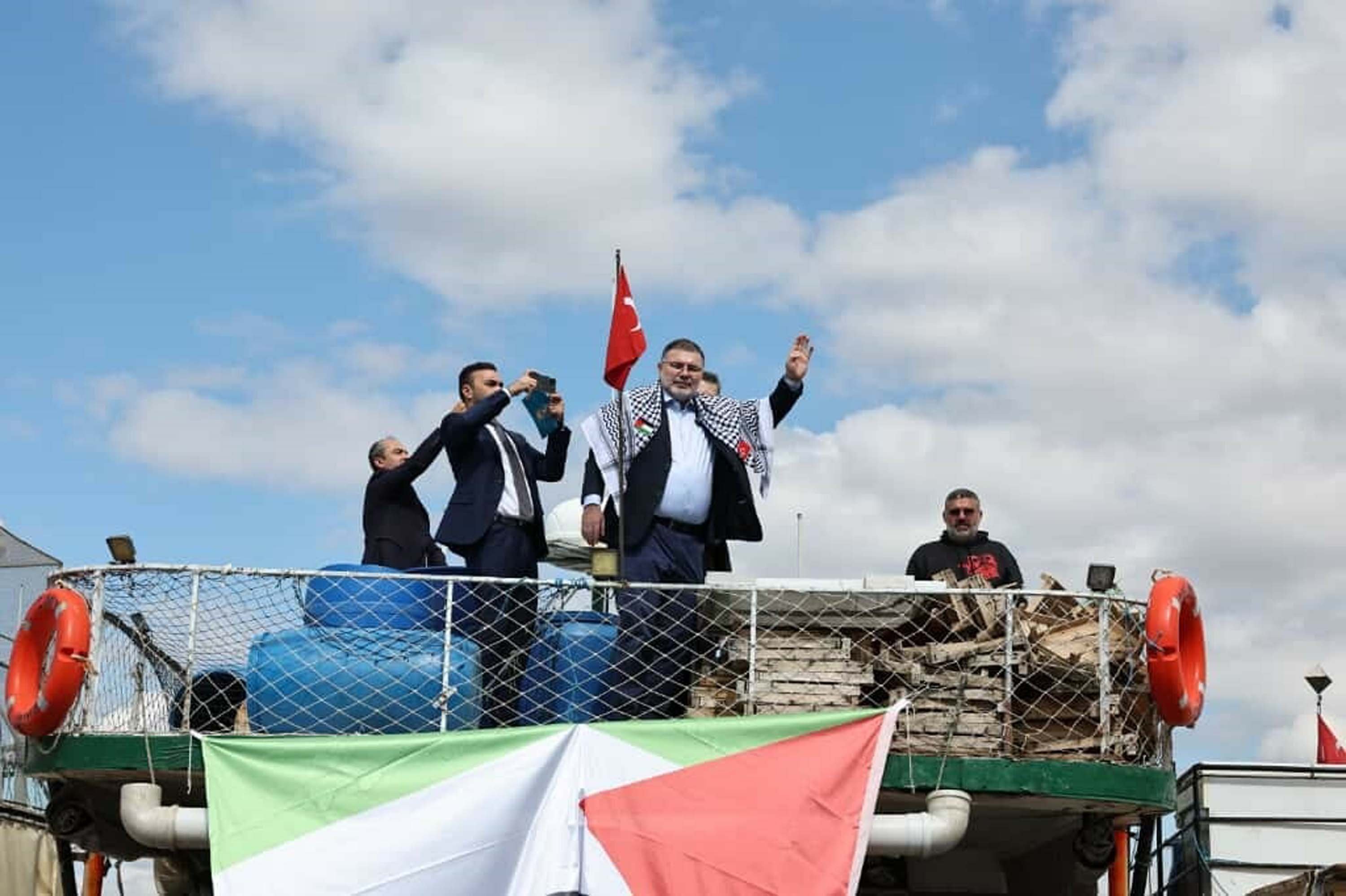 Sumud Filosu destek gösterisi