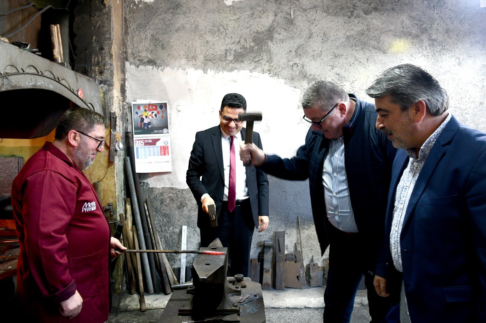 Ahmet Yavuz çalışma anı