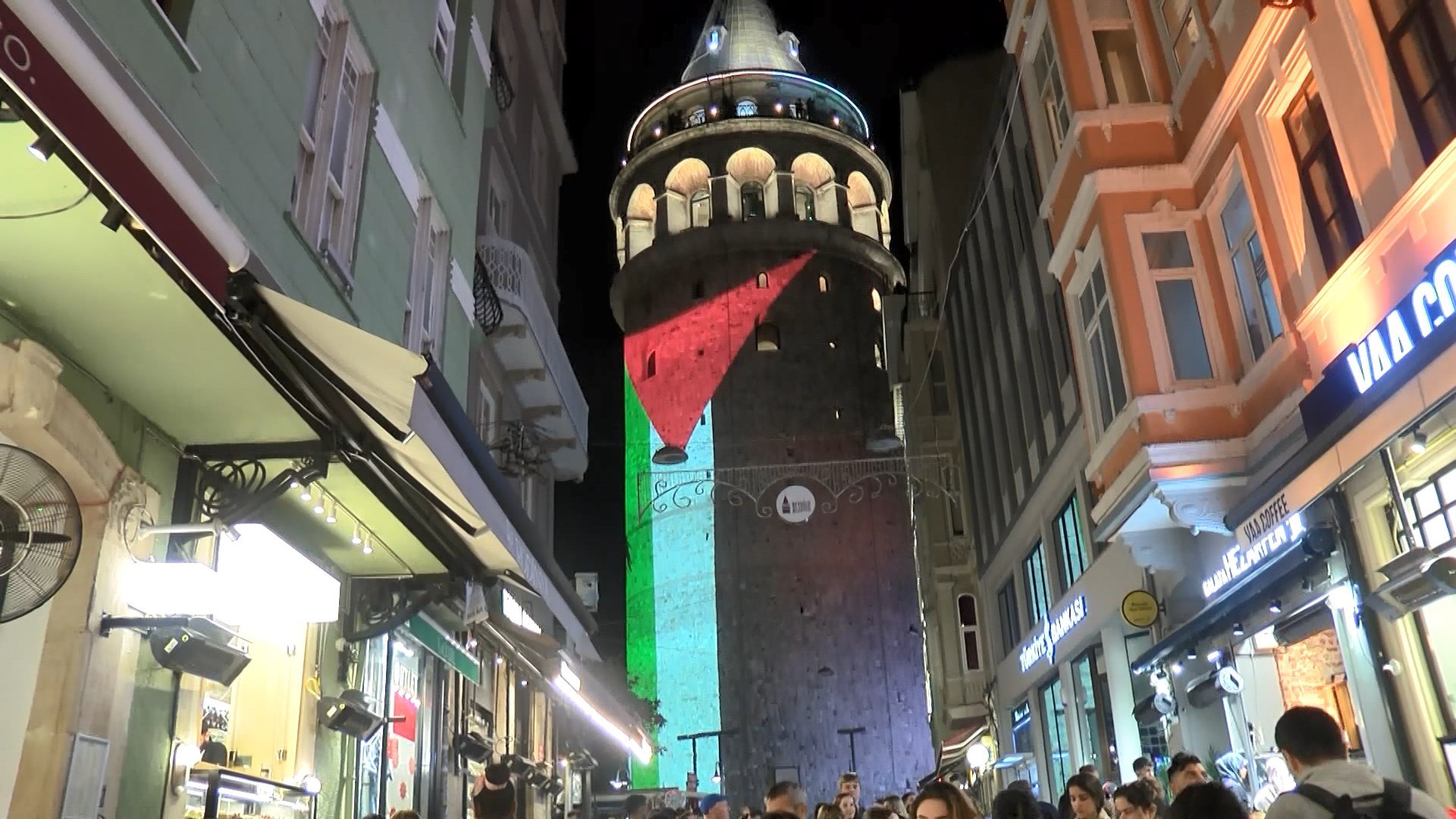Galata Filistin Bayrağı