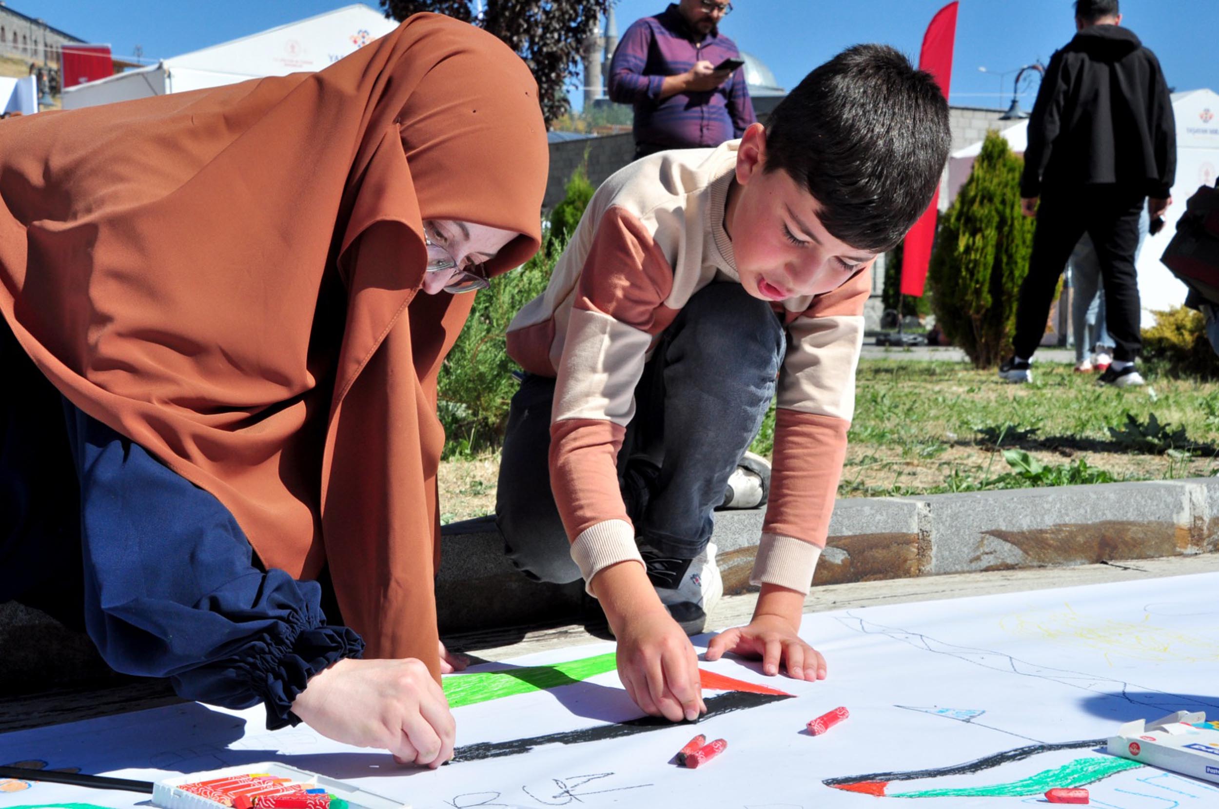 Kars Filistin etkinliği çocuklar