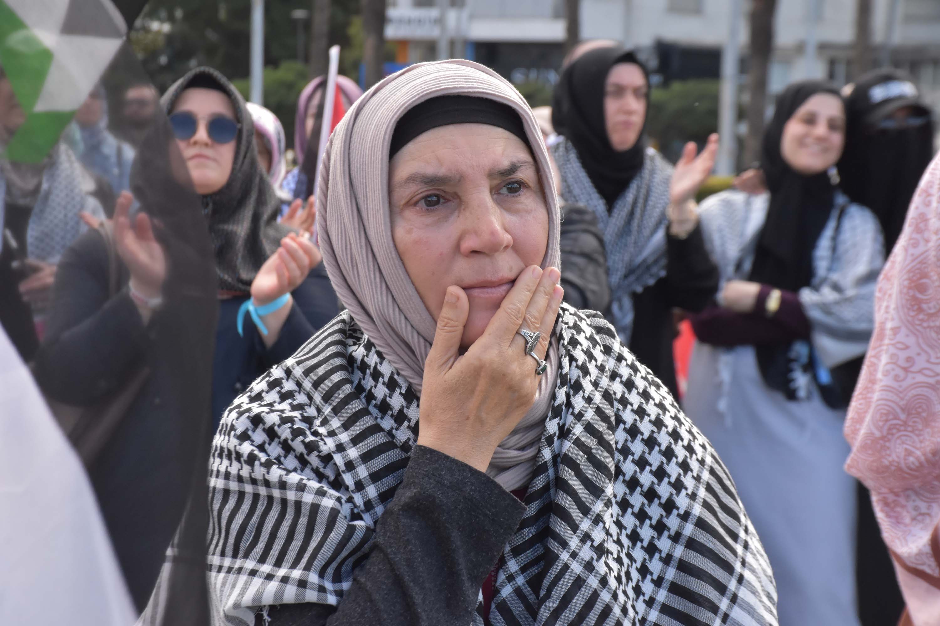 Sumud Filosu destek gösterisi