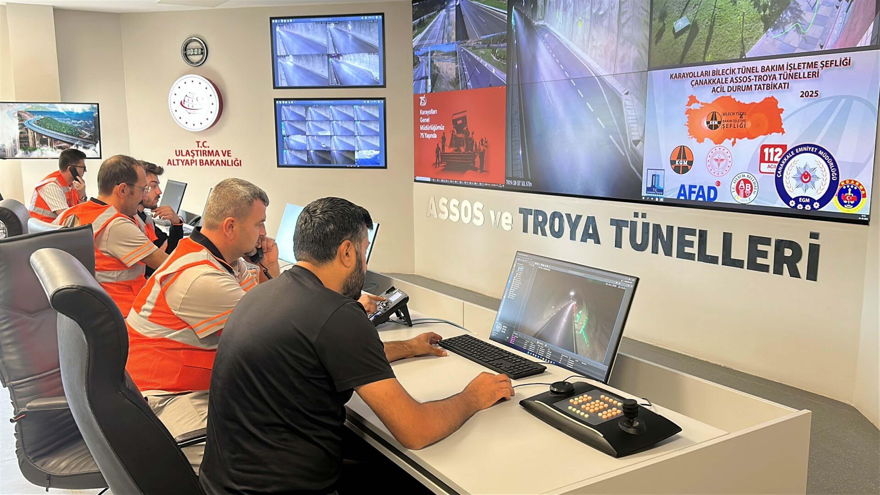Troya Tüneli İçi Tatbikat