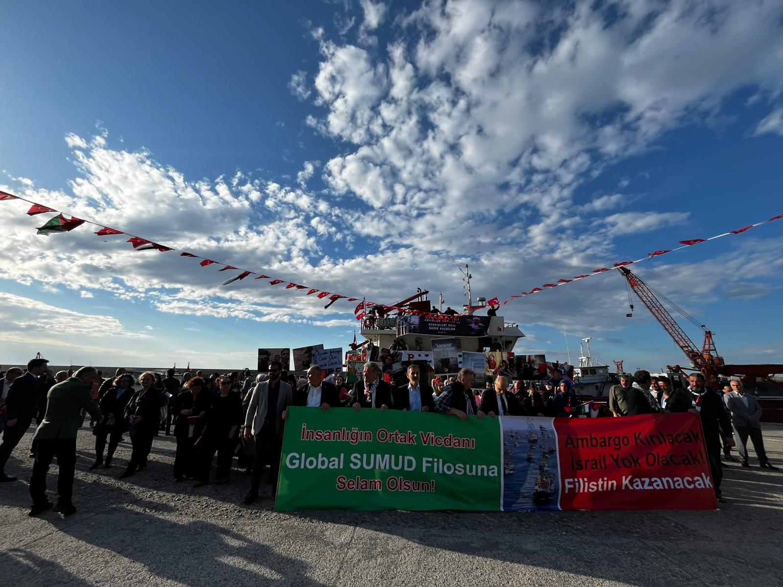 Zonguldak İsrail protestosu deniz eylemi