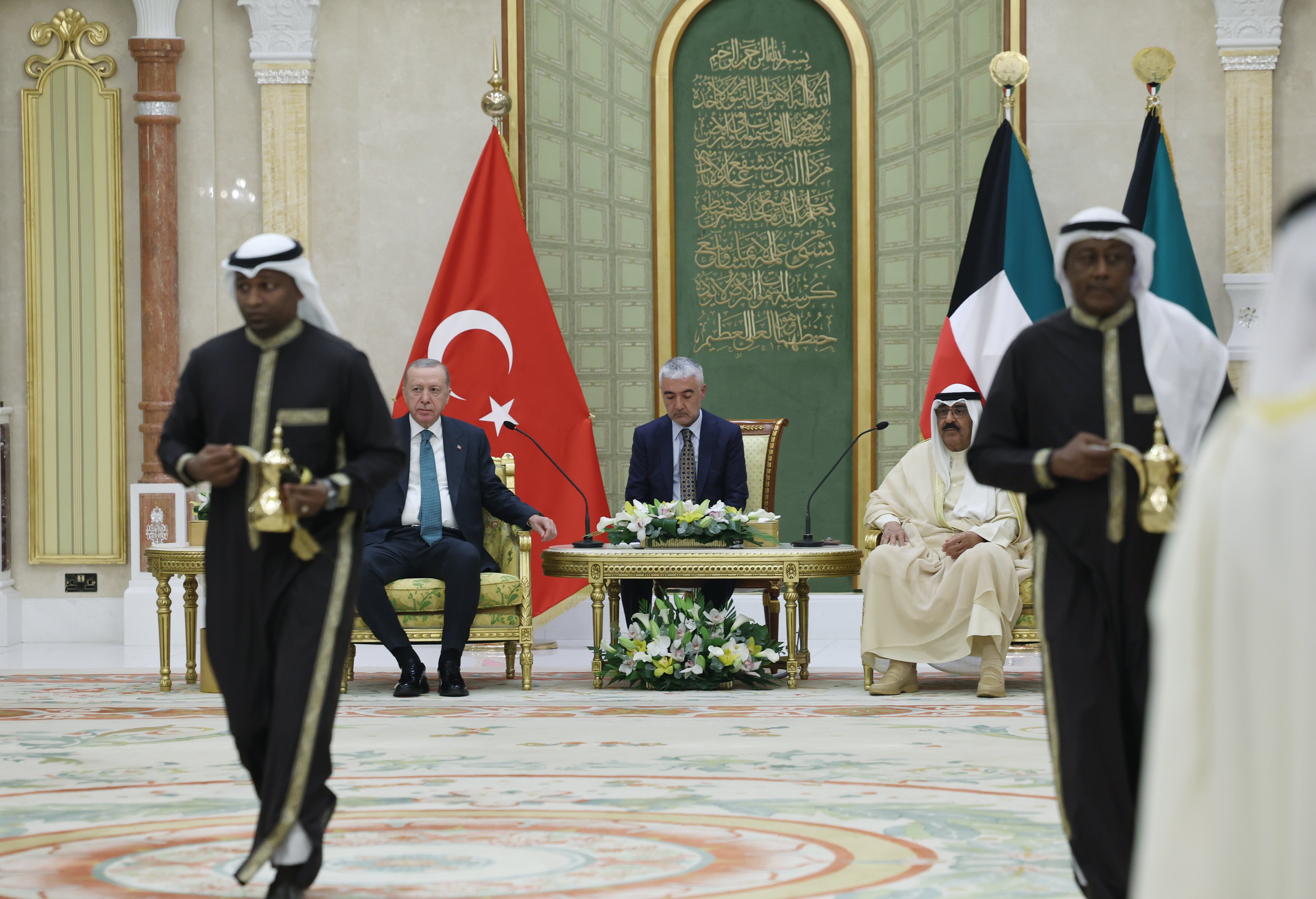 Cumhurbaşkanı Erdoğan Kuveyt Emiri Meşal görüşme
