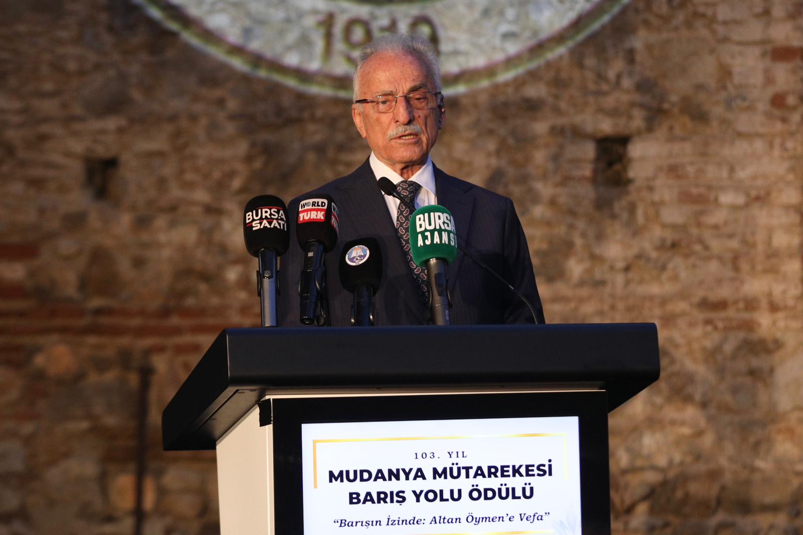 Mudanya Barış Yolu Ödülü Töreni