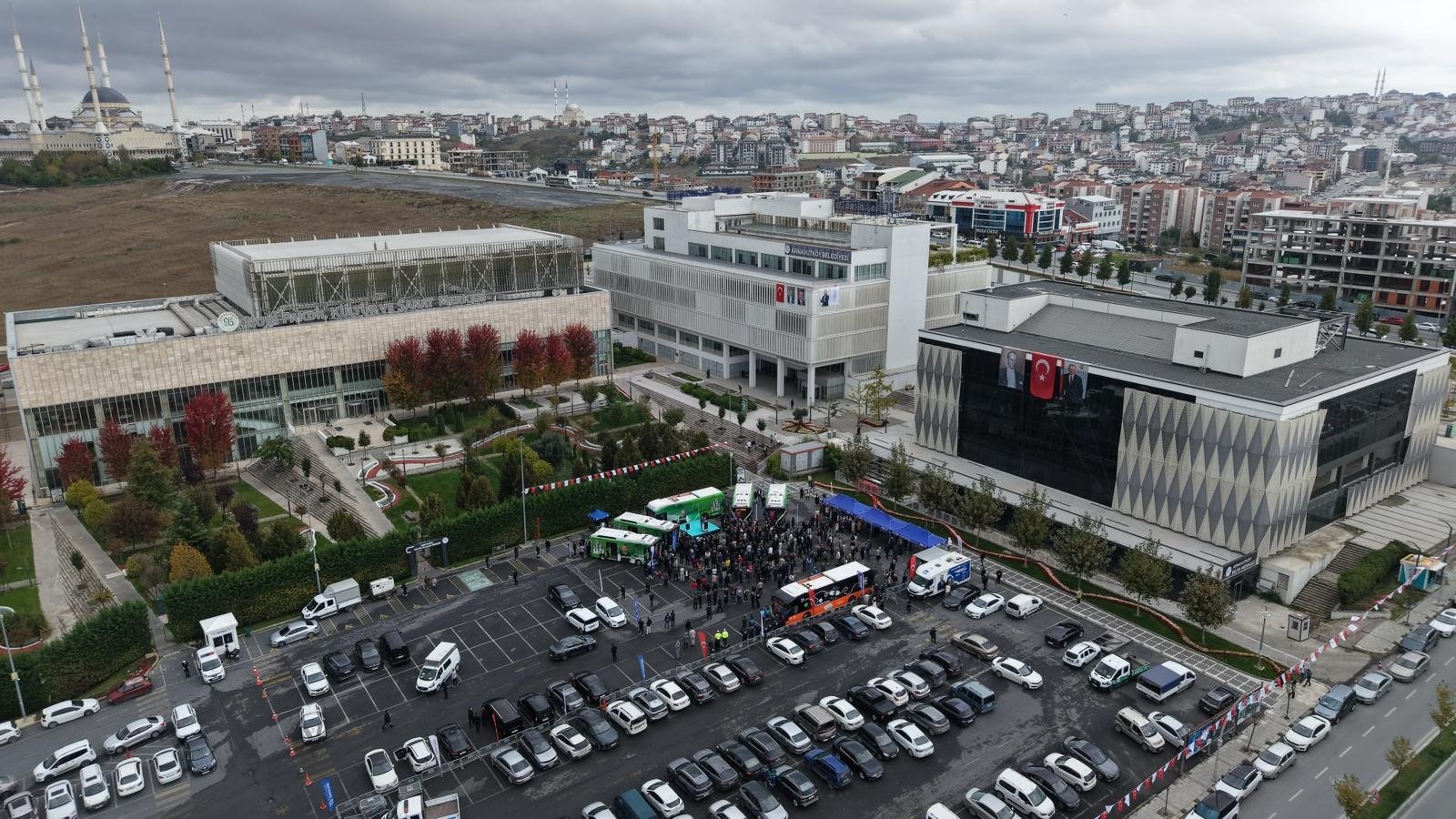 Elektrikli otobüs iç görünüm