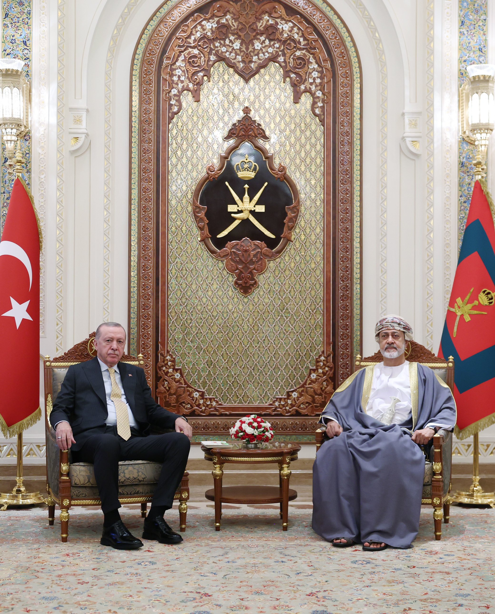 Cumhurbaşkanı Erdoğan Umman Sultanı Heysem bin Tarık