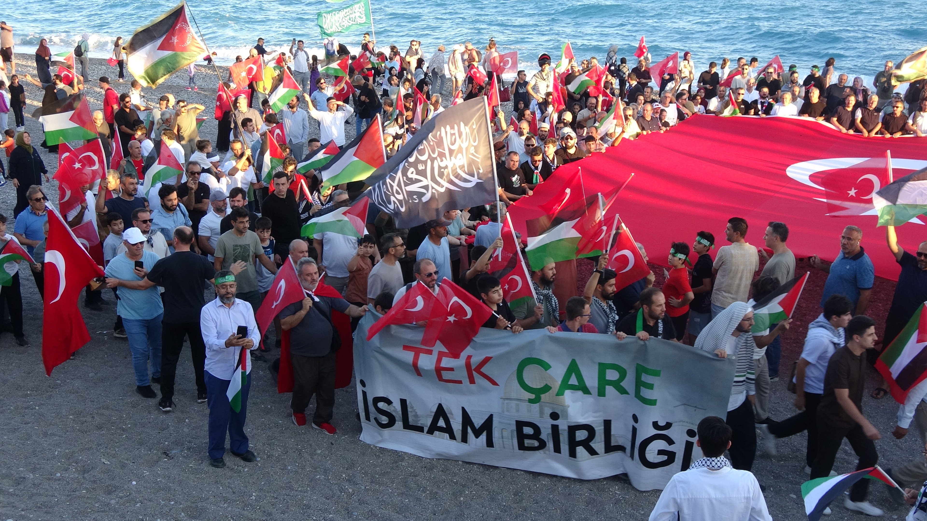 Gazze protestosu Antalya