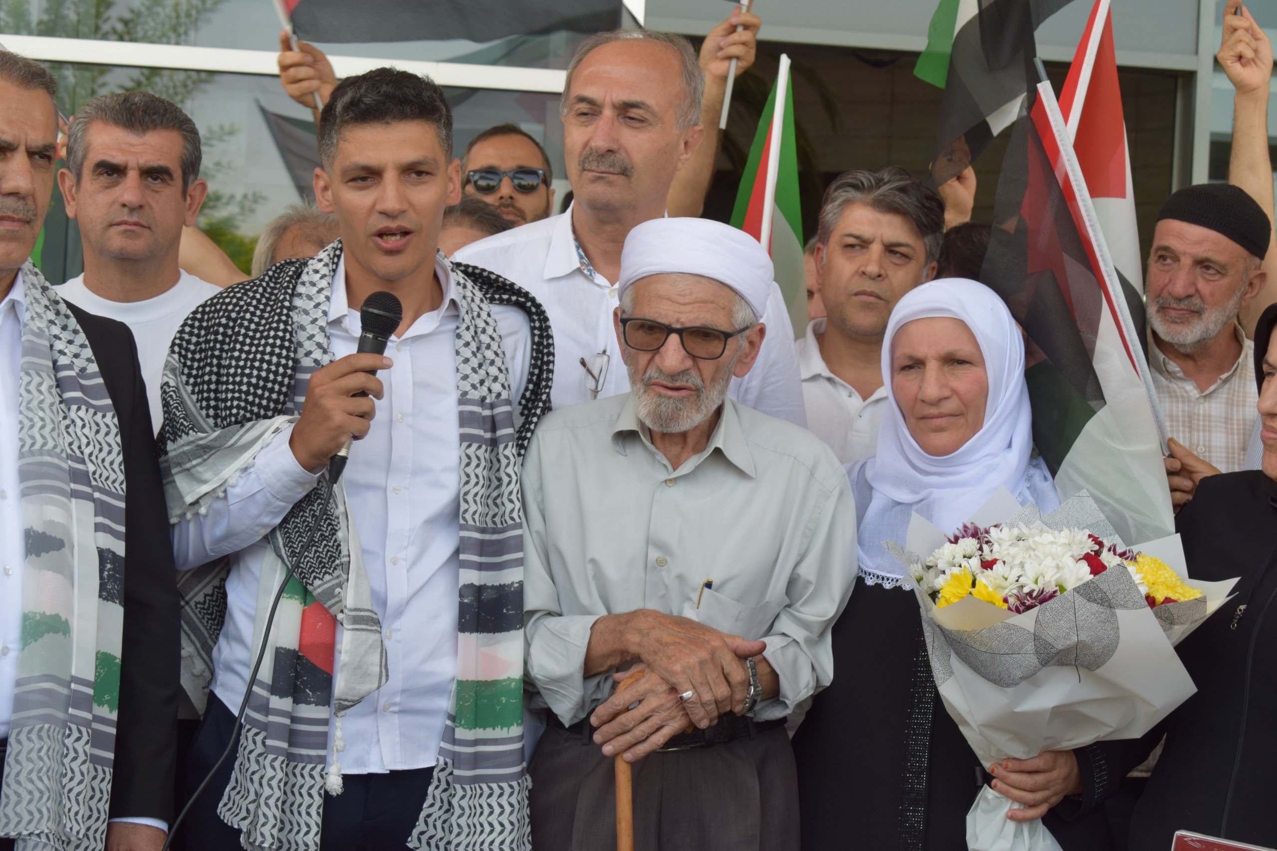 Filistin destek gösterisi