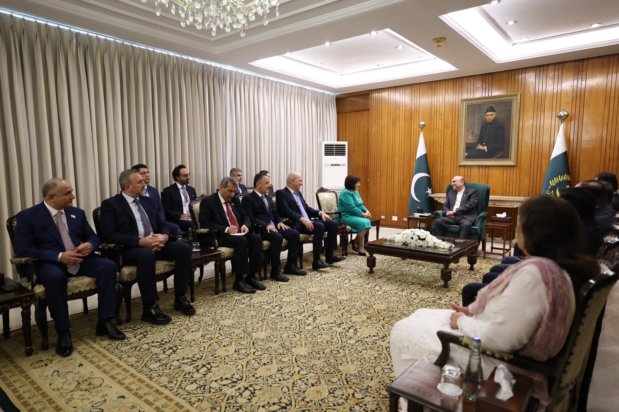 TBMM Başkanı Numan Kurtulmuş Pakistan Cumhurbaşkanı Zerdari