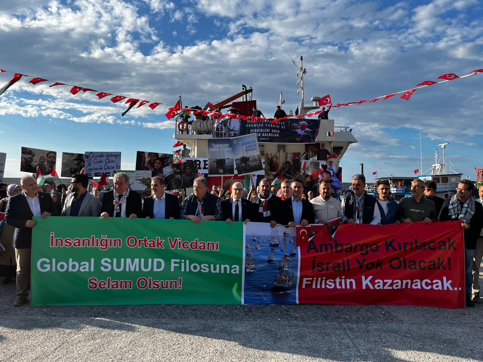 Zonguldak protesto tekneleri İsrail eylemi