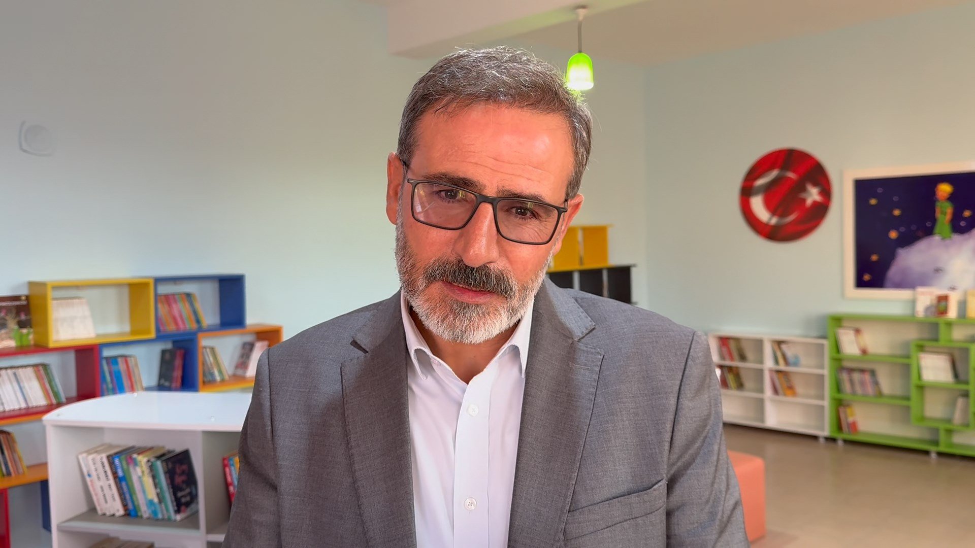 Kütüphane açılış töreni