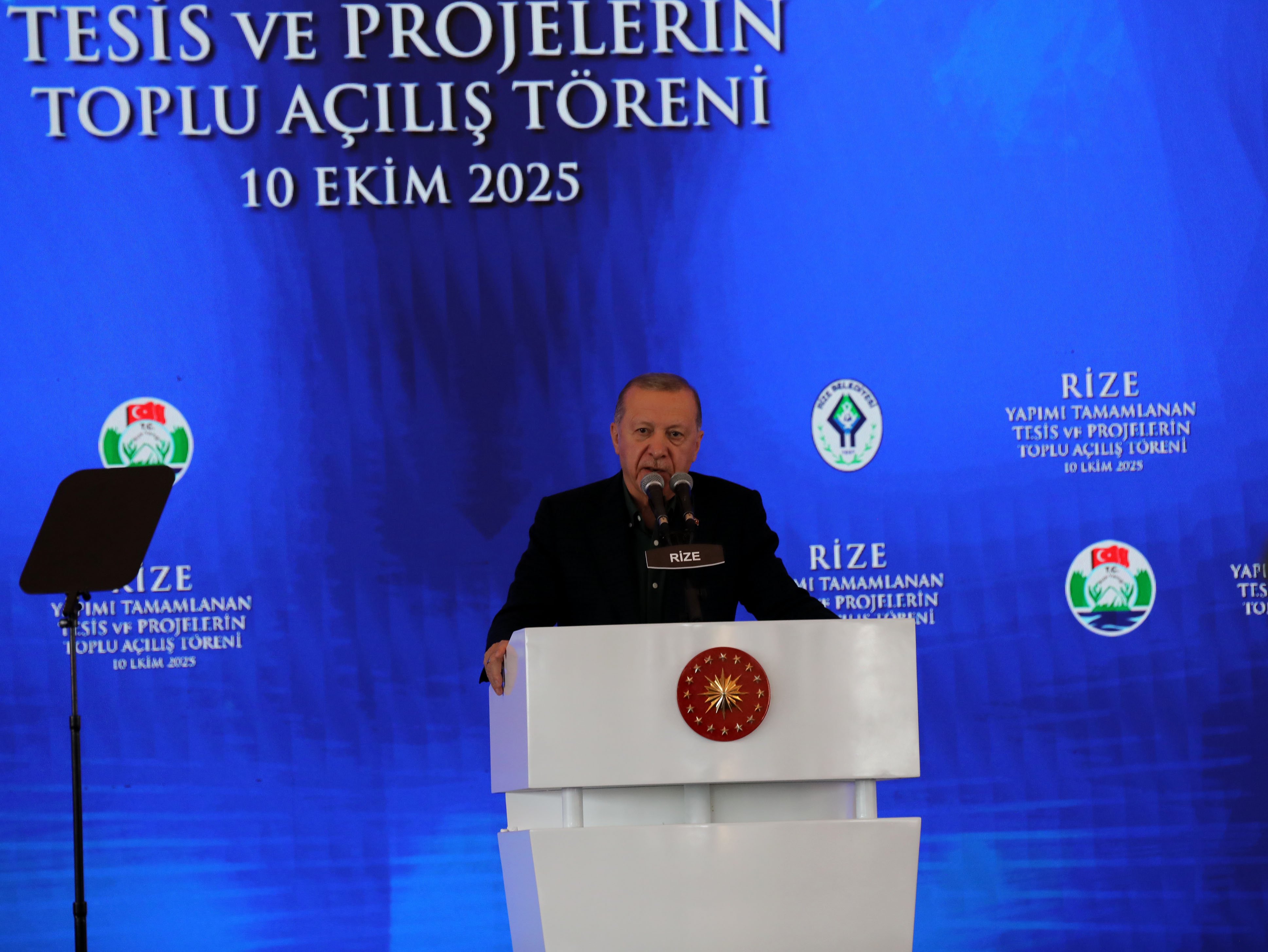 Cumhurbaşkanı Erdoğan Rize halkına hitap