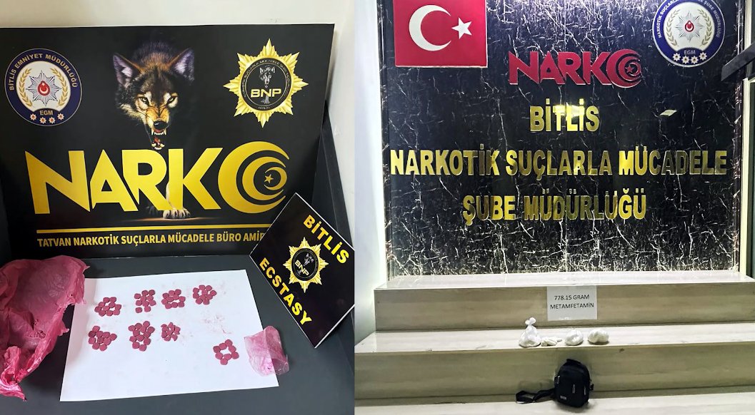 Bitlis emniyet uyuşturucu operasyonu