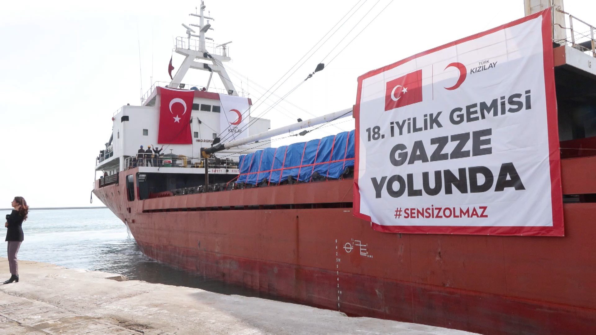 Gazze yardım gemisi Mersin limanı