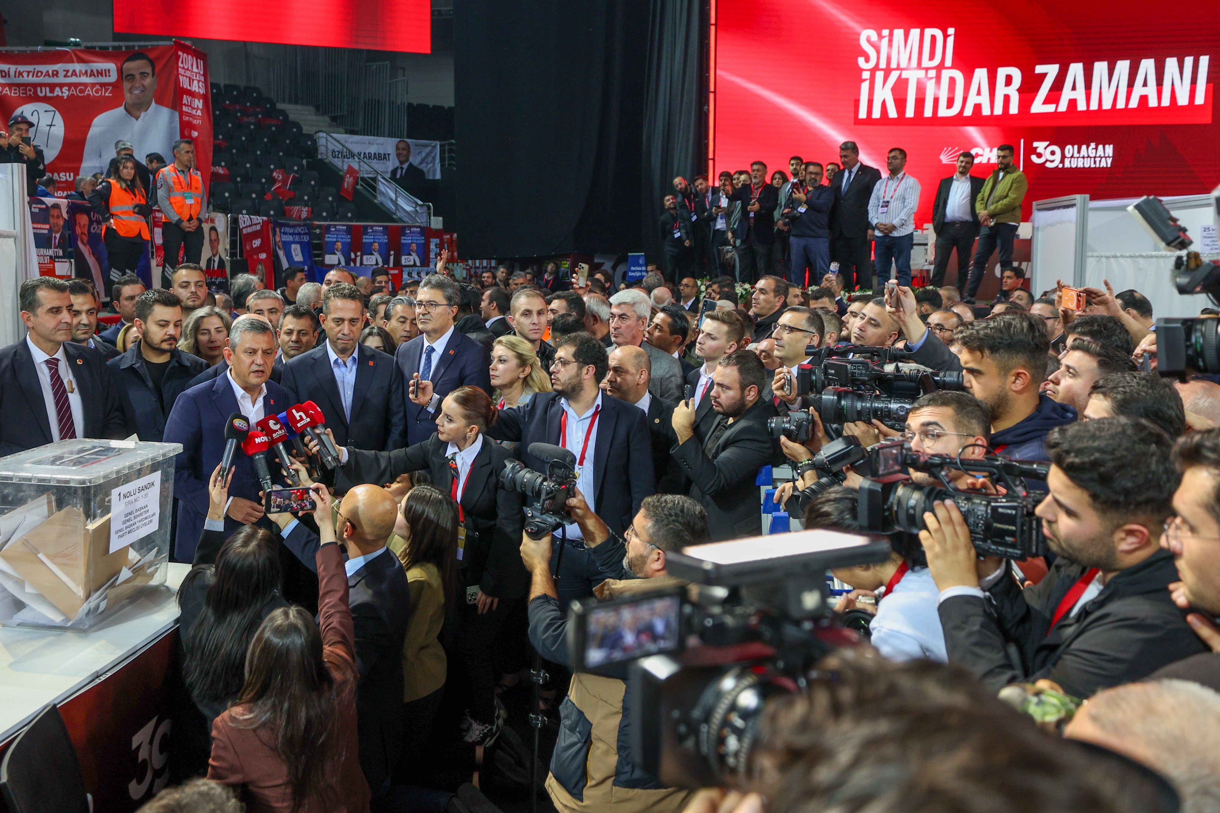 CHP kurultayı sandık işlemleri