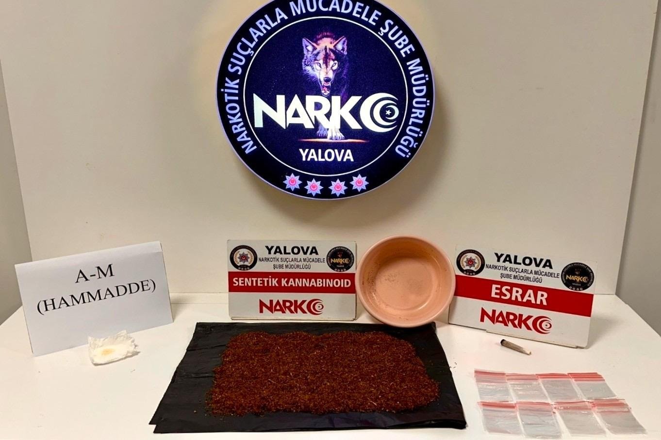 Yalova uyuşturucu operasyonu