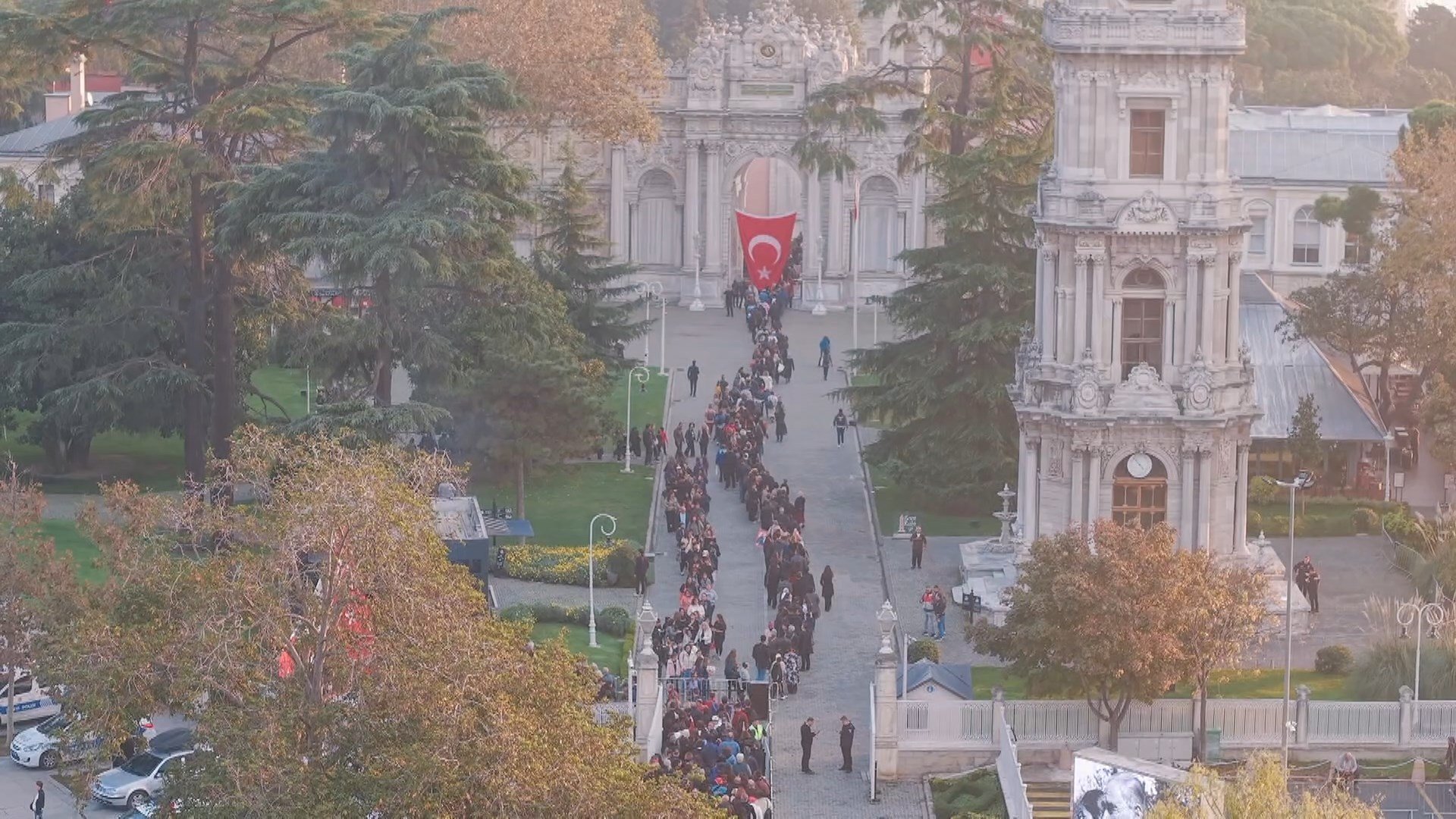 Dolmabahçe Sarayı anma töreni