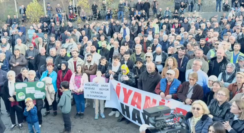 Artvin halkı protesto