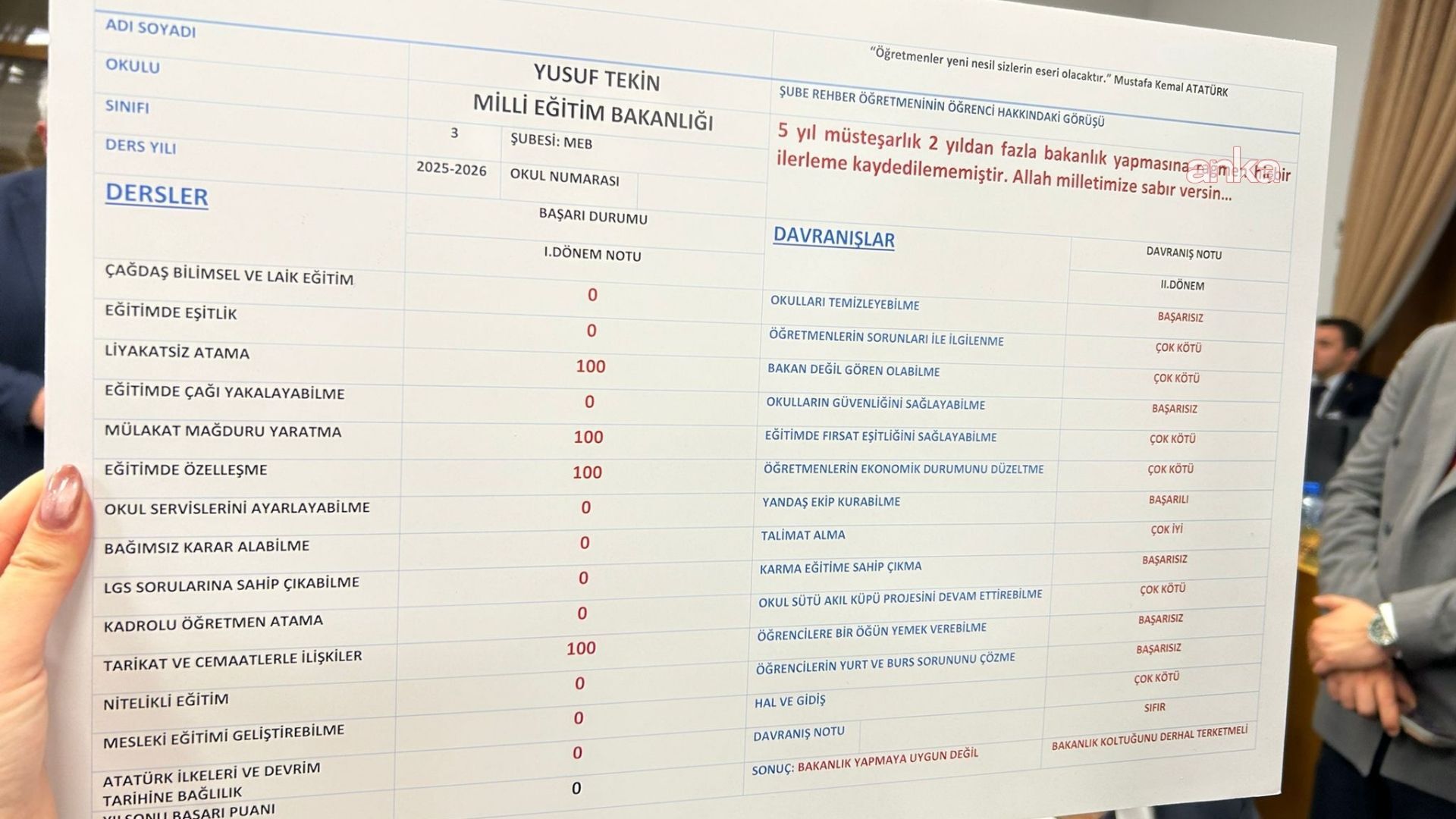 Milli Eğitim Bakanlığı bütçe sunumu