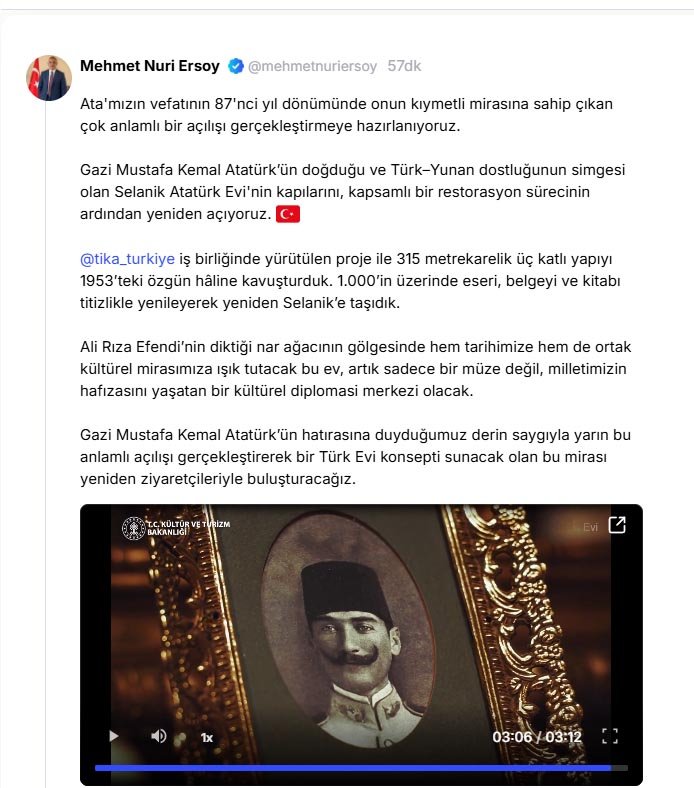 Selanik Atatürk Evi Açılış