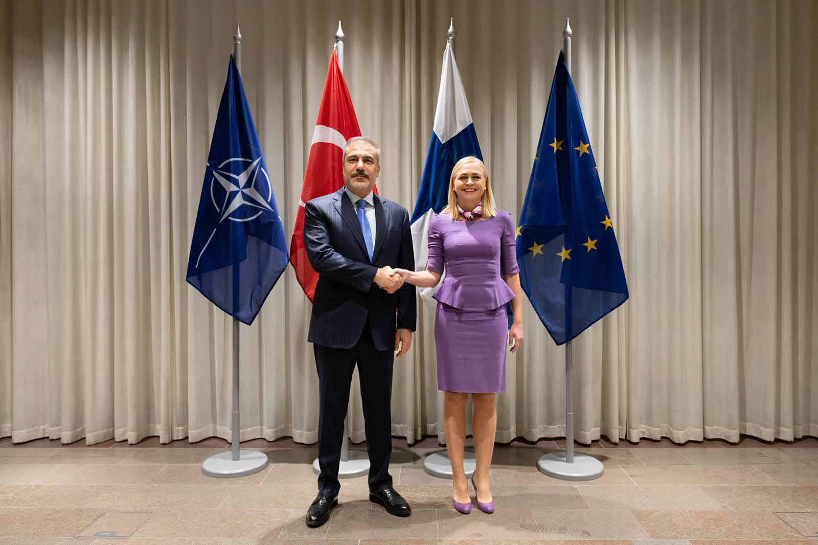 Hakan Fidan Finlandiya Dışişleri Bakanı görüşmesi