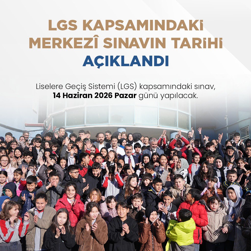 Milli Eğitim Bakanı Yusuf Tekin LGS açıklaması