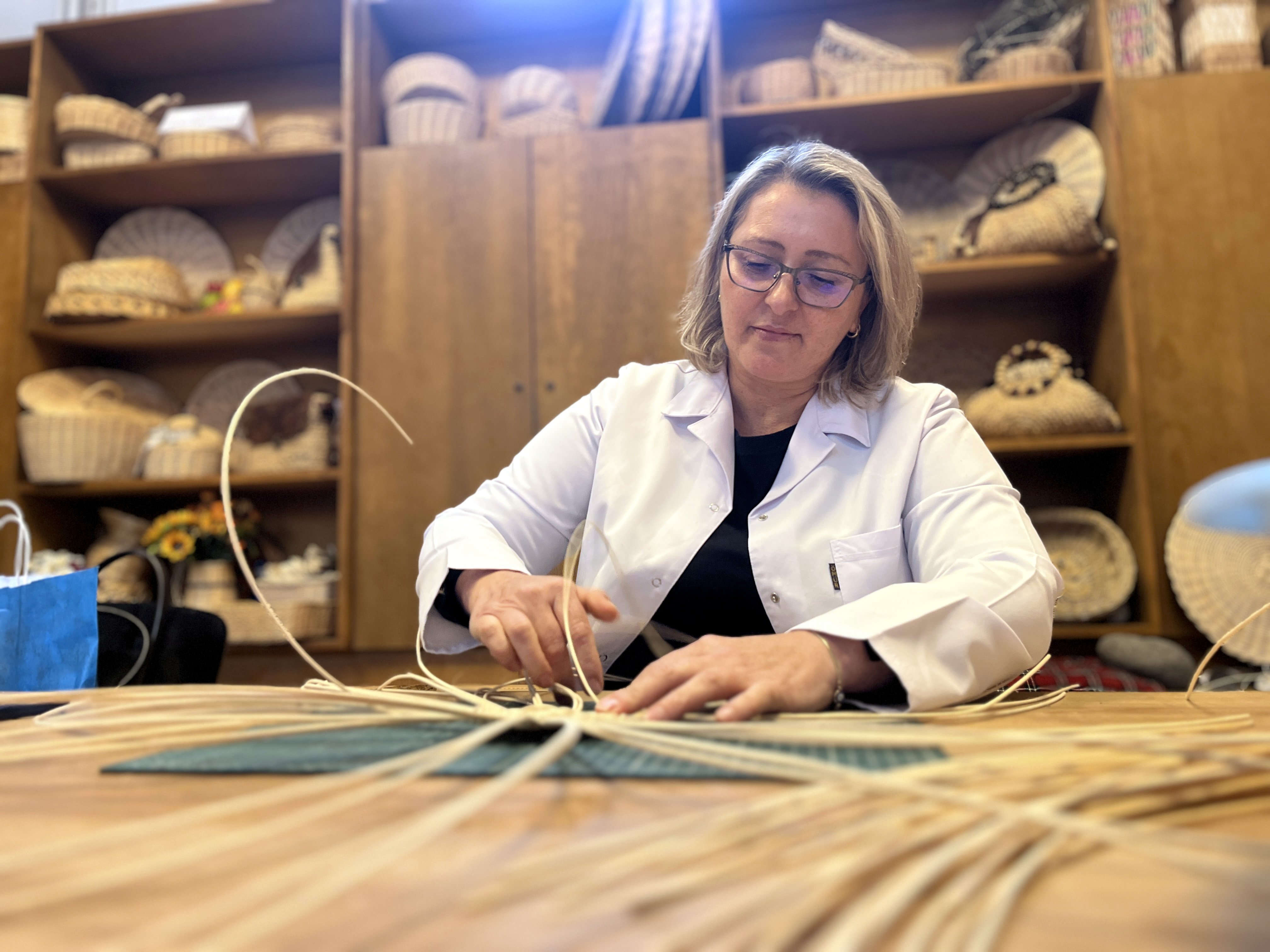 Özlem Durmaz sepet örücülüğü