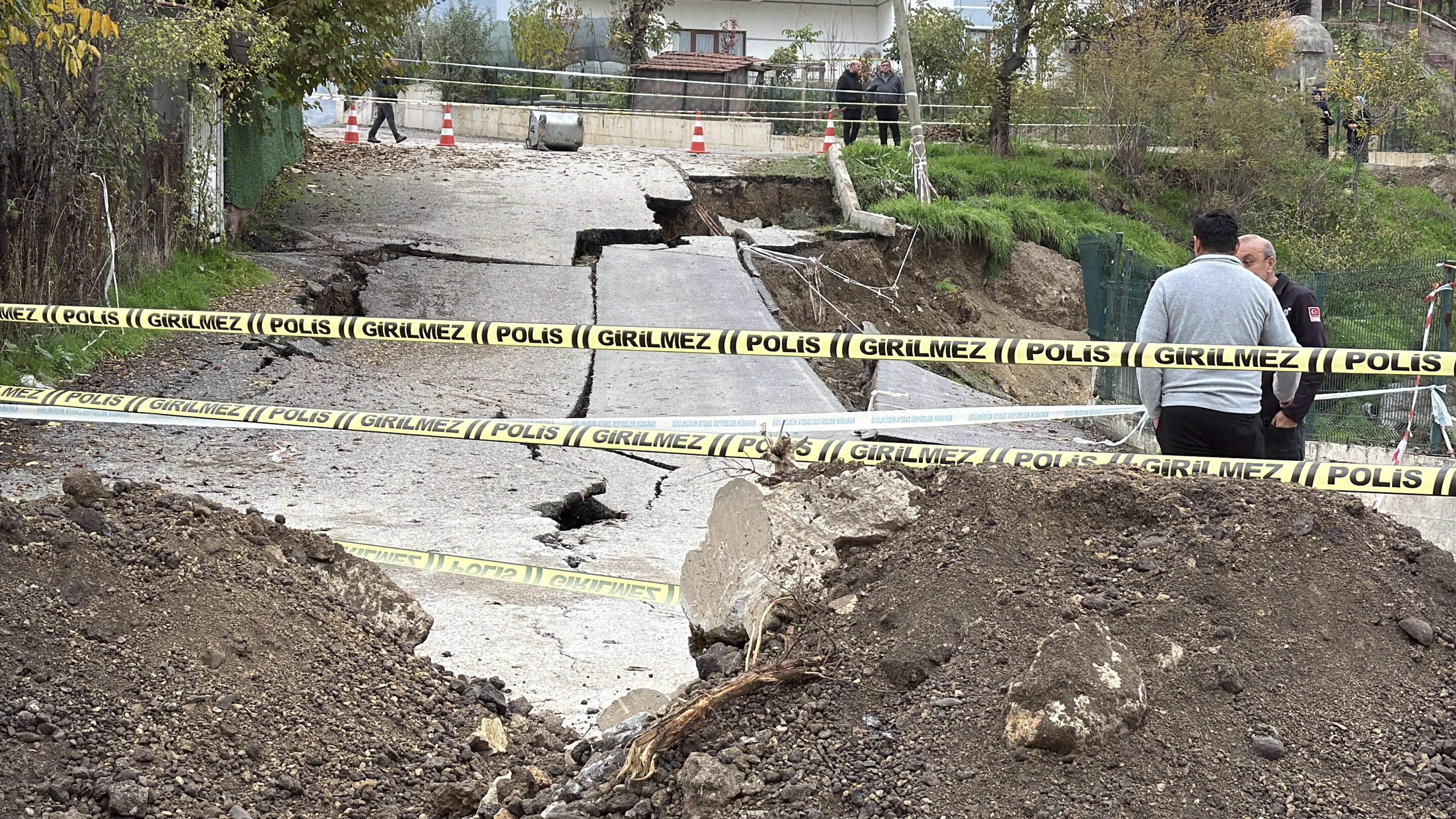 Karabük yol çökme güvenlik önlemleri