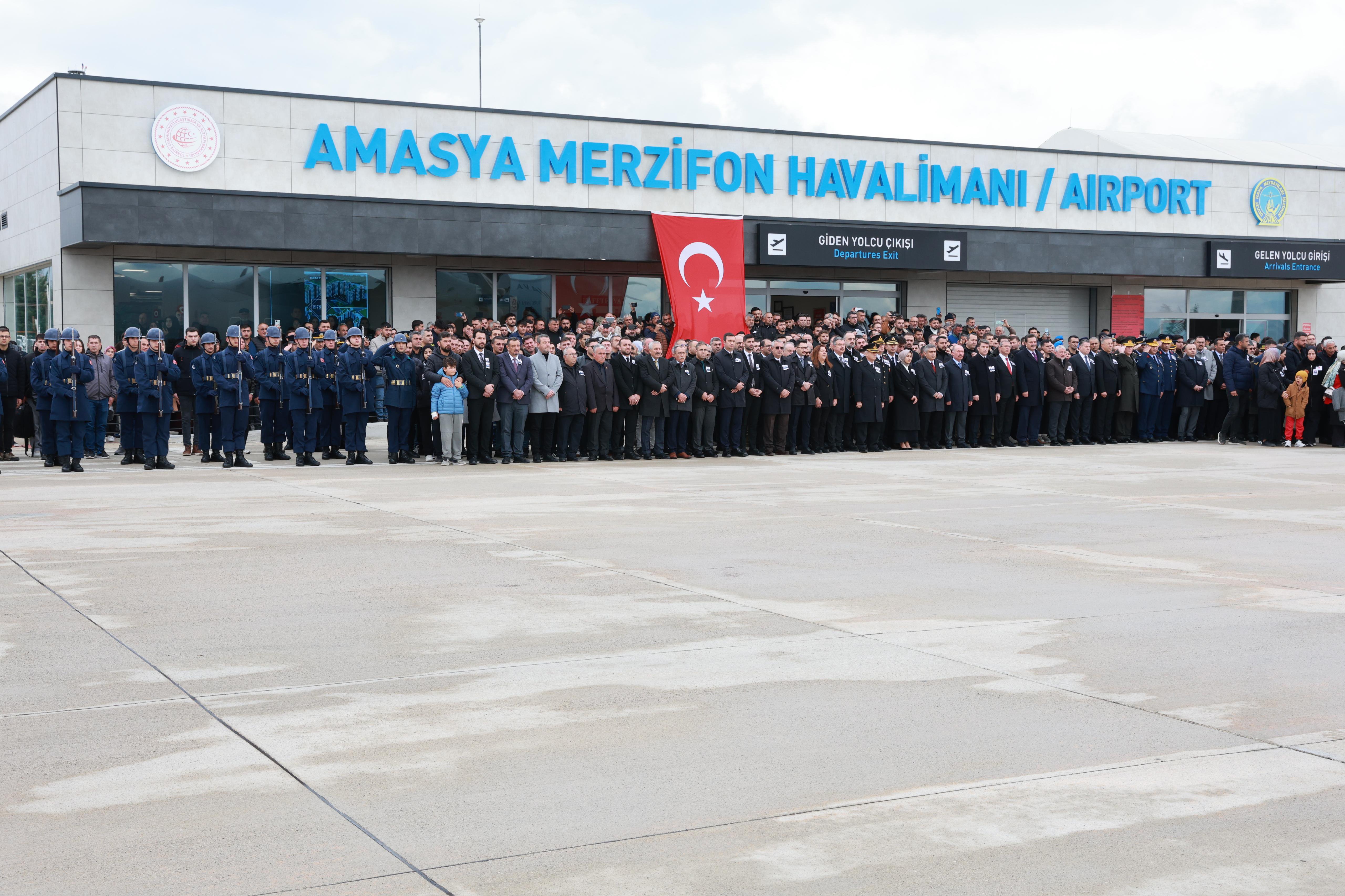 Şehit cenazesi Merzifon Havalimanı