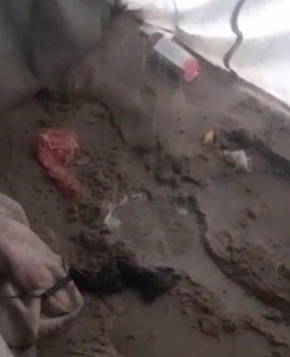 Gazze çadır kampları su altında