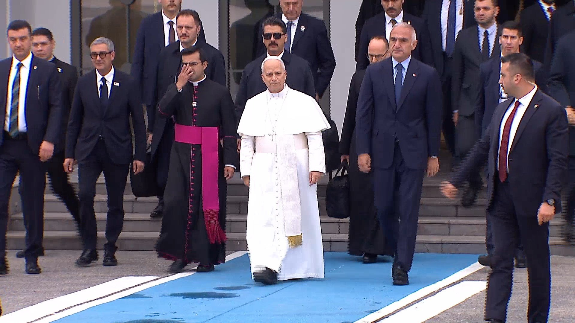Papa 14. Leo Sultanahmet Camii ziyareti