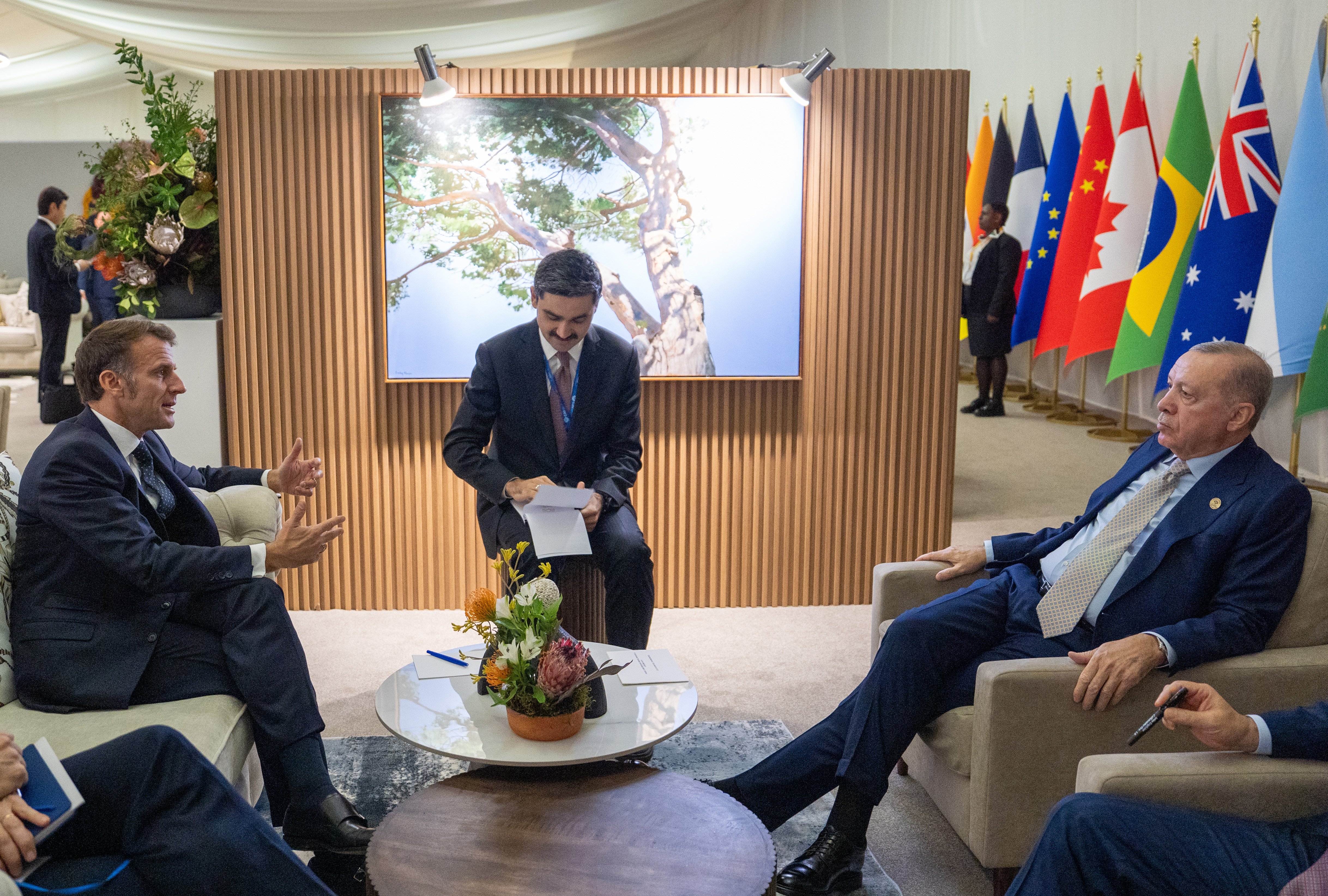 Cumhurbaşkanı Erdoğan Fransa Cumhurbaşkanı Macron G20 Zirvesi