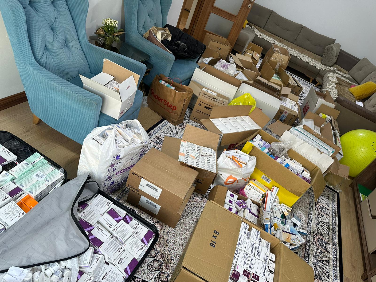 Ele geçirilen ilaçlar