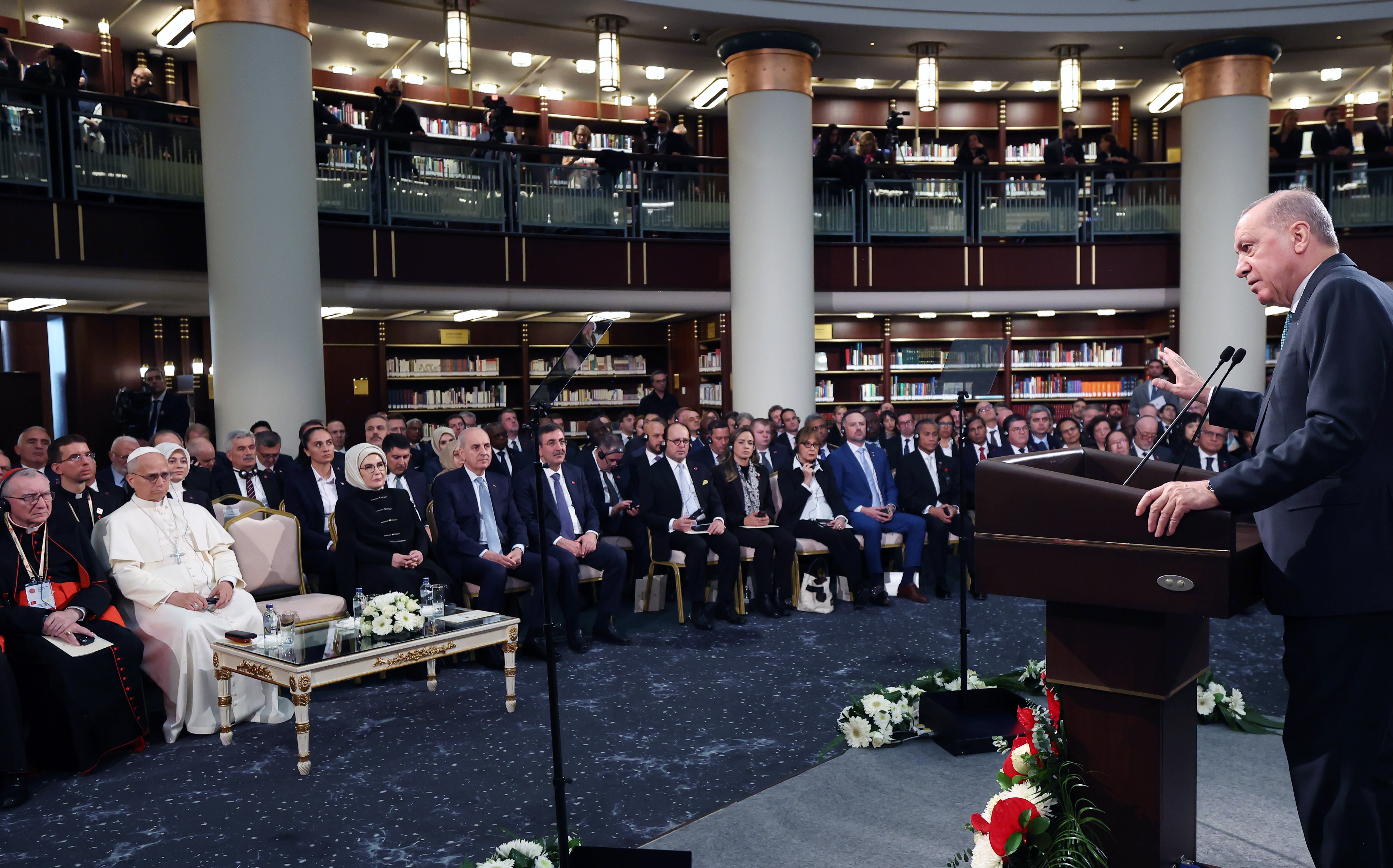 Erdoğan ve Papa Leo basın toplantısı