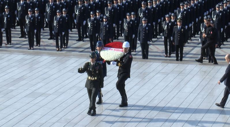 Emniyet teşkilatı Anıtkabir töreni