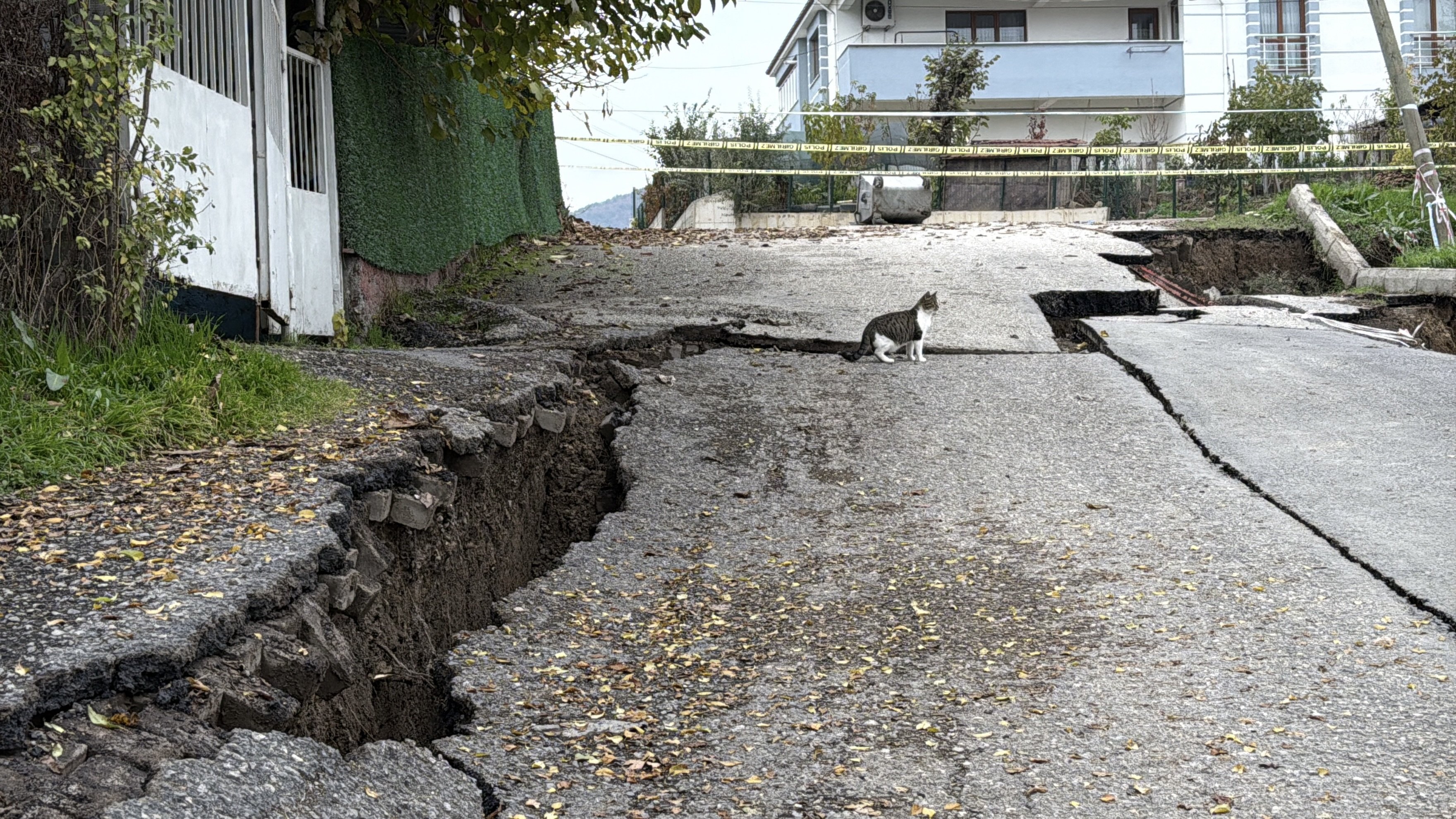Karabük yol çökmesi AFAD ekipleri