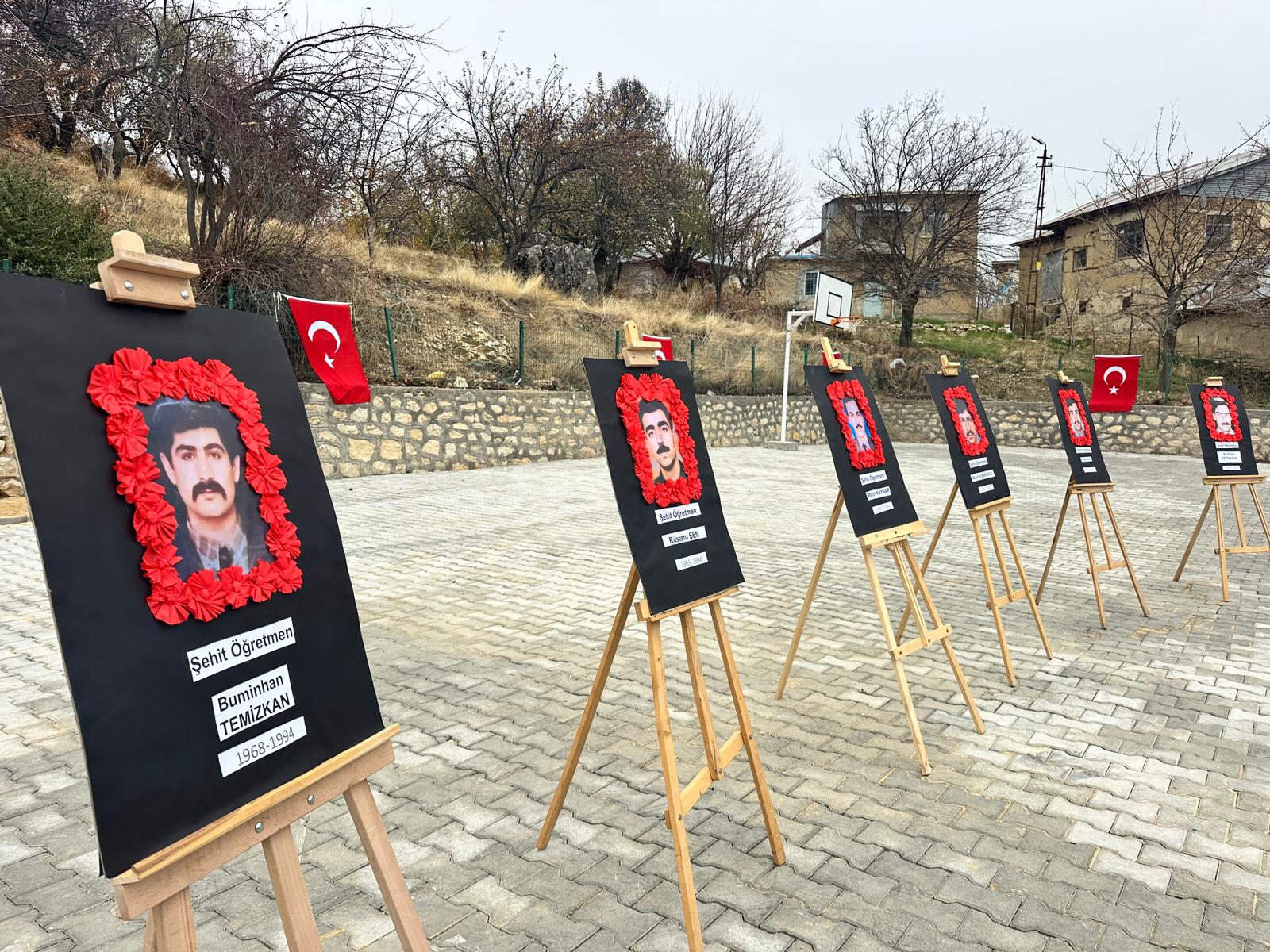 Tunceli şehit öğretmenler anma töreni