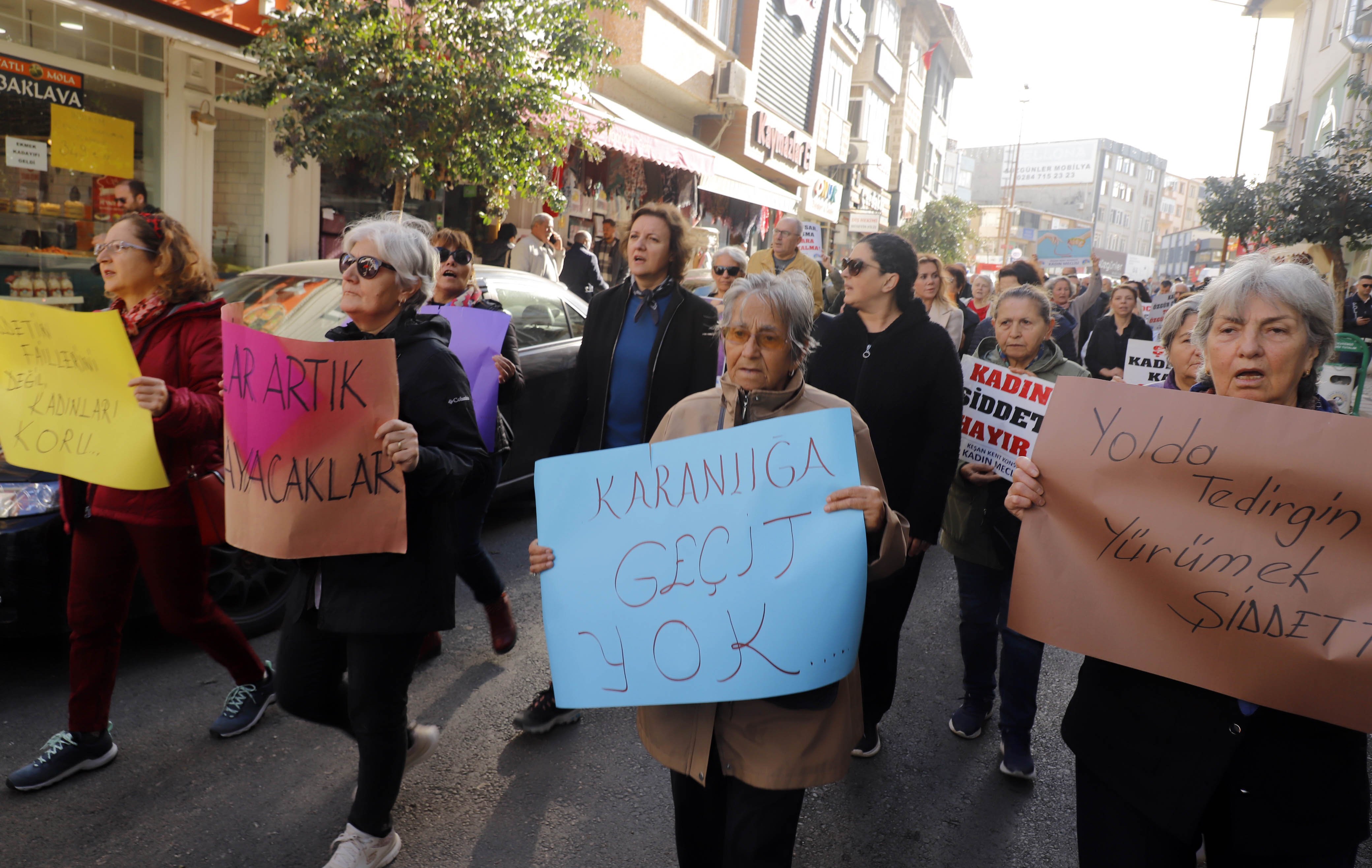 Keşan Kadın Yürüyüşü Destek